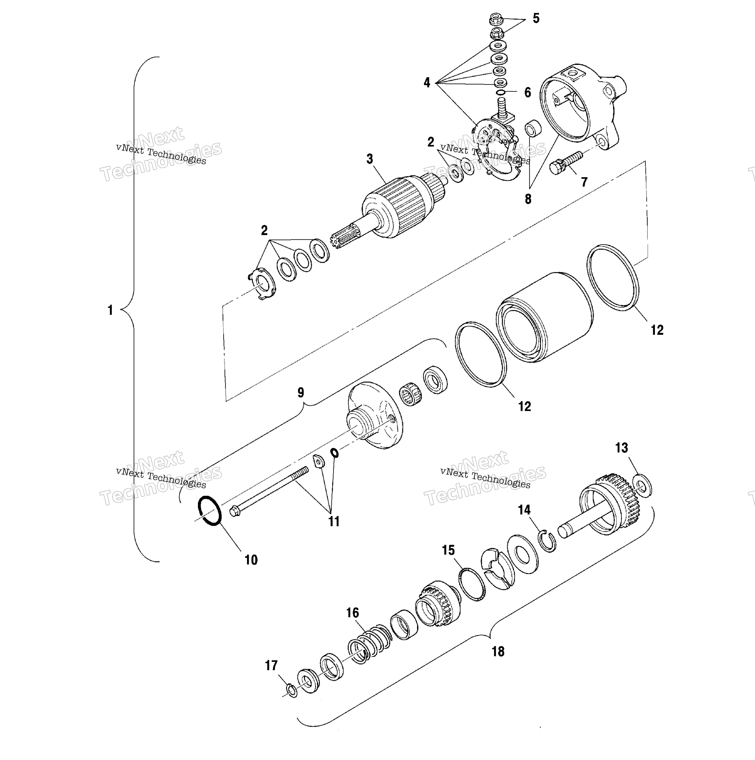 Пусковая система Motor A02cd50aa/Ab/Fb