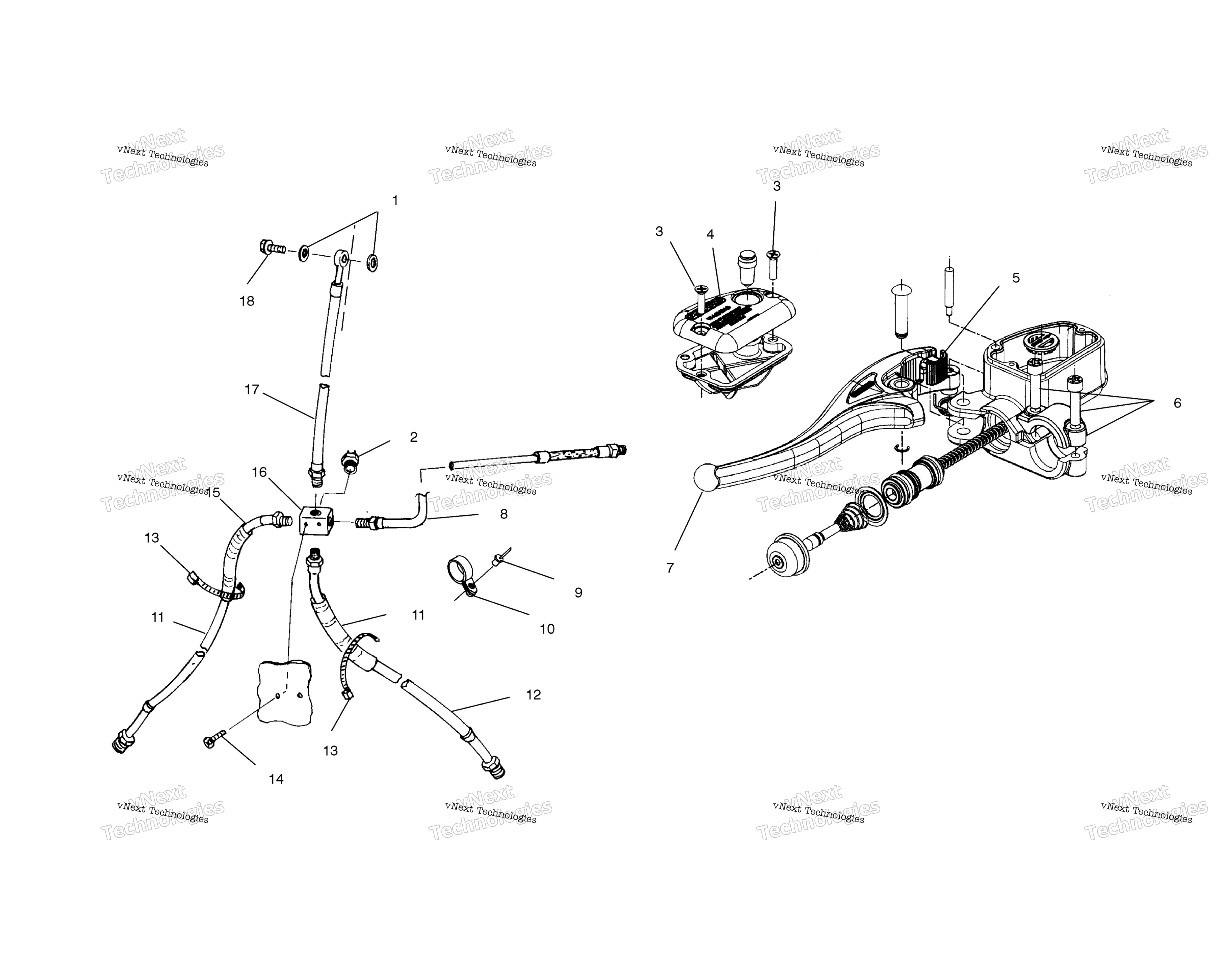 Тормоз Line/Master Cylinder