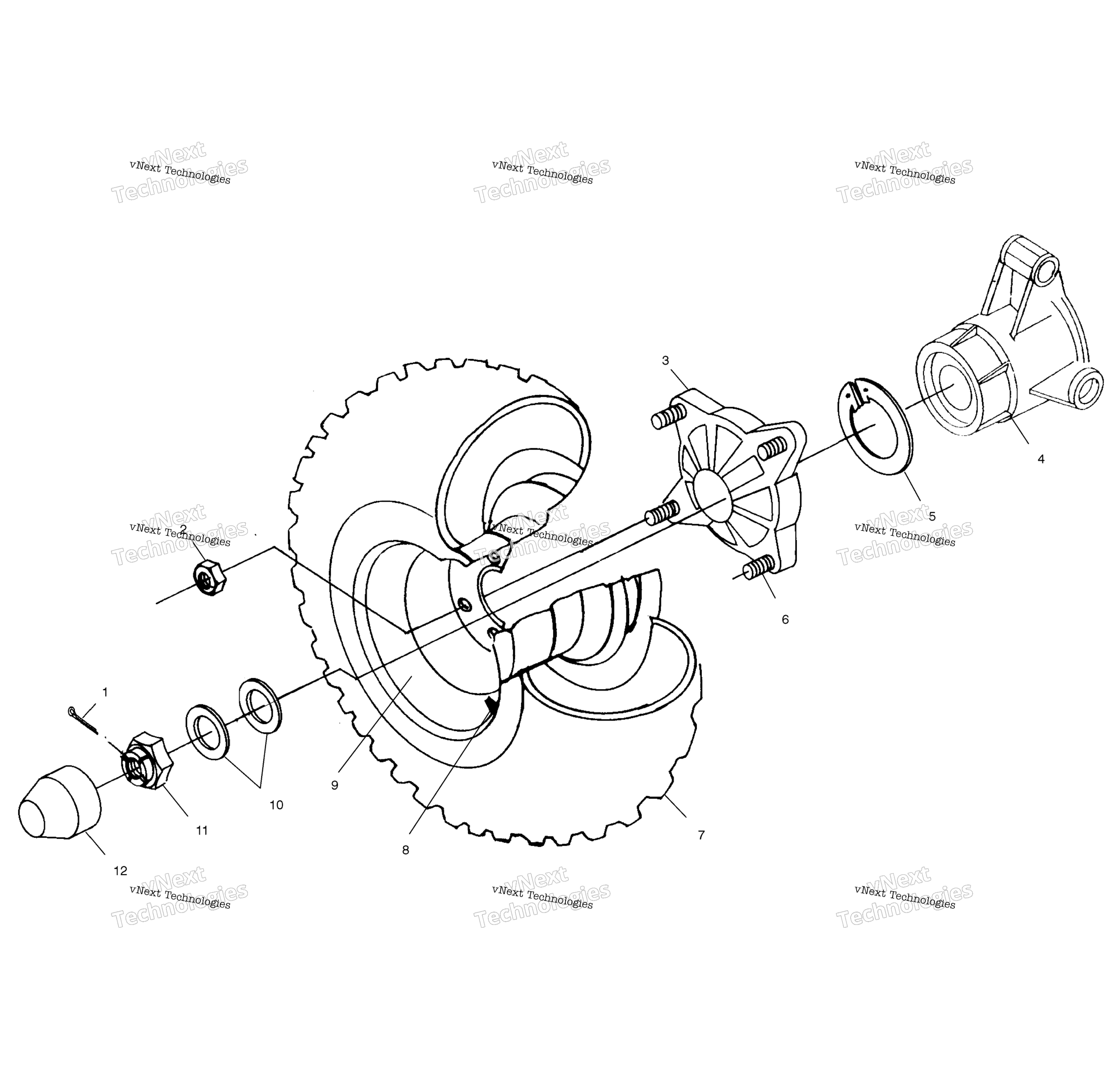 Задняя часть Wheel Drive