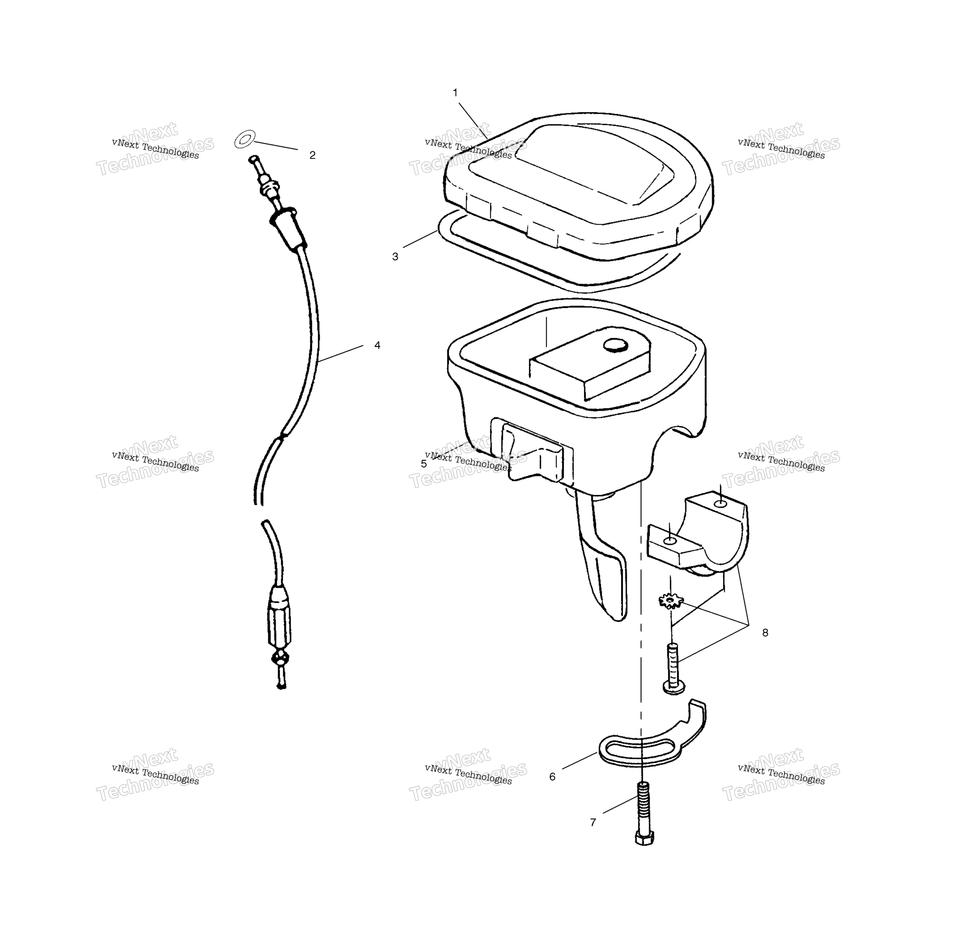 Органы управления Throttle Asm/Cable All Options
