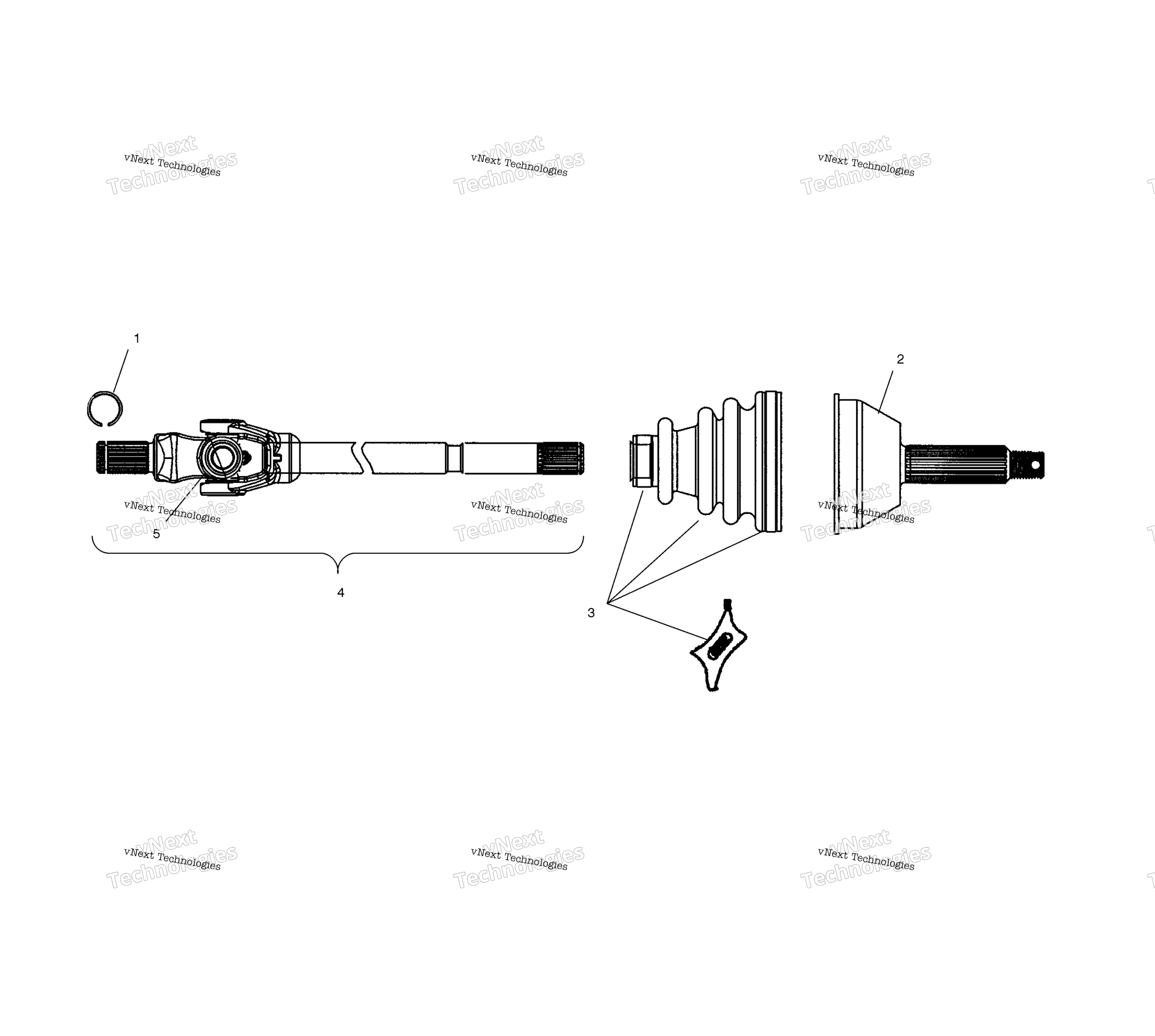 Передняя часть Drive Shaft