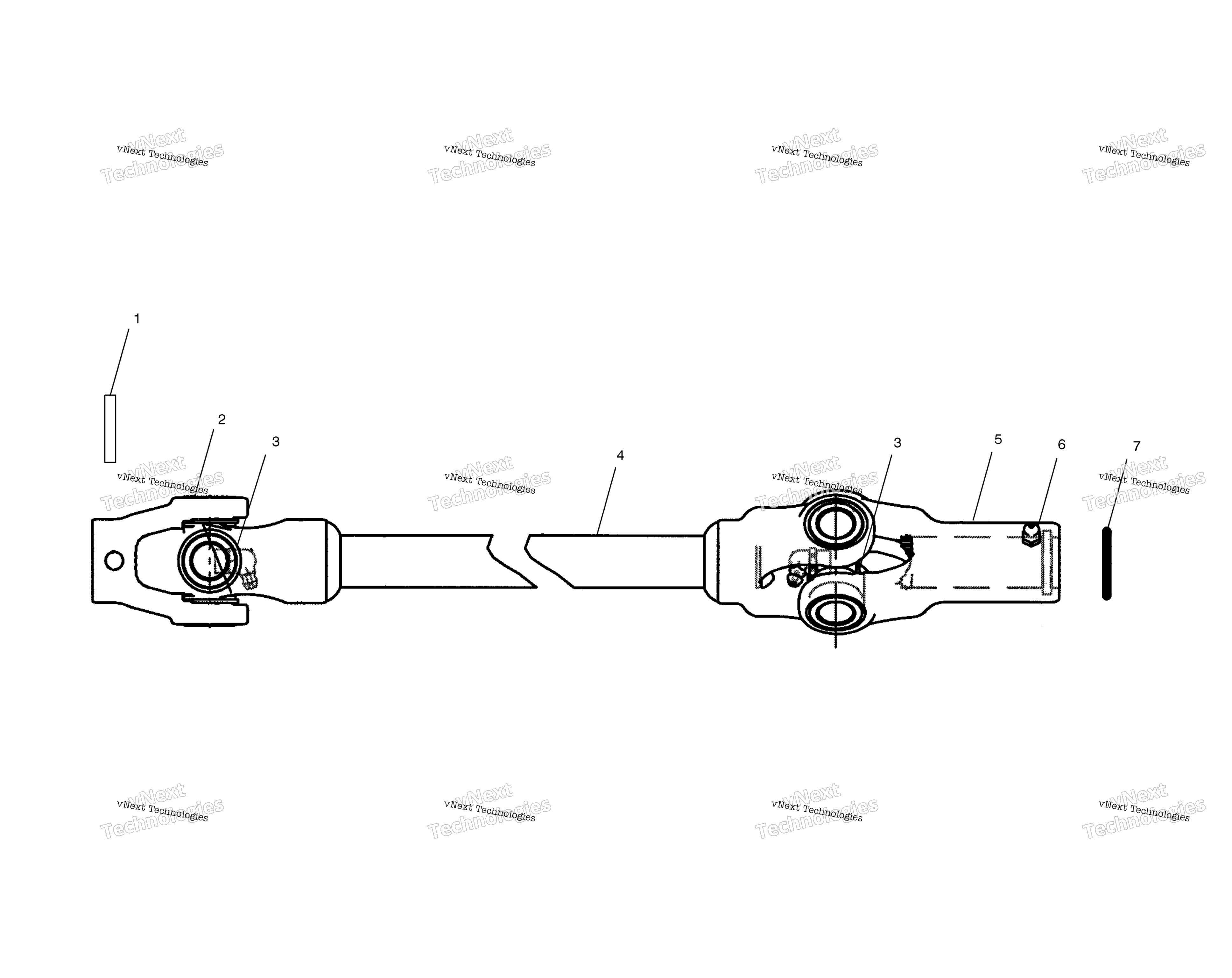 Передняя часть Prop Shaft