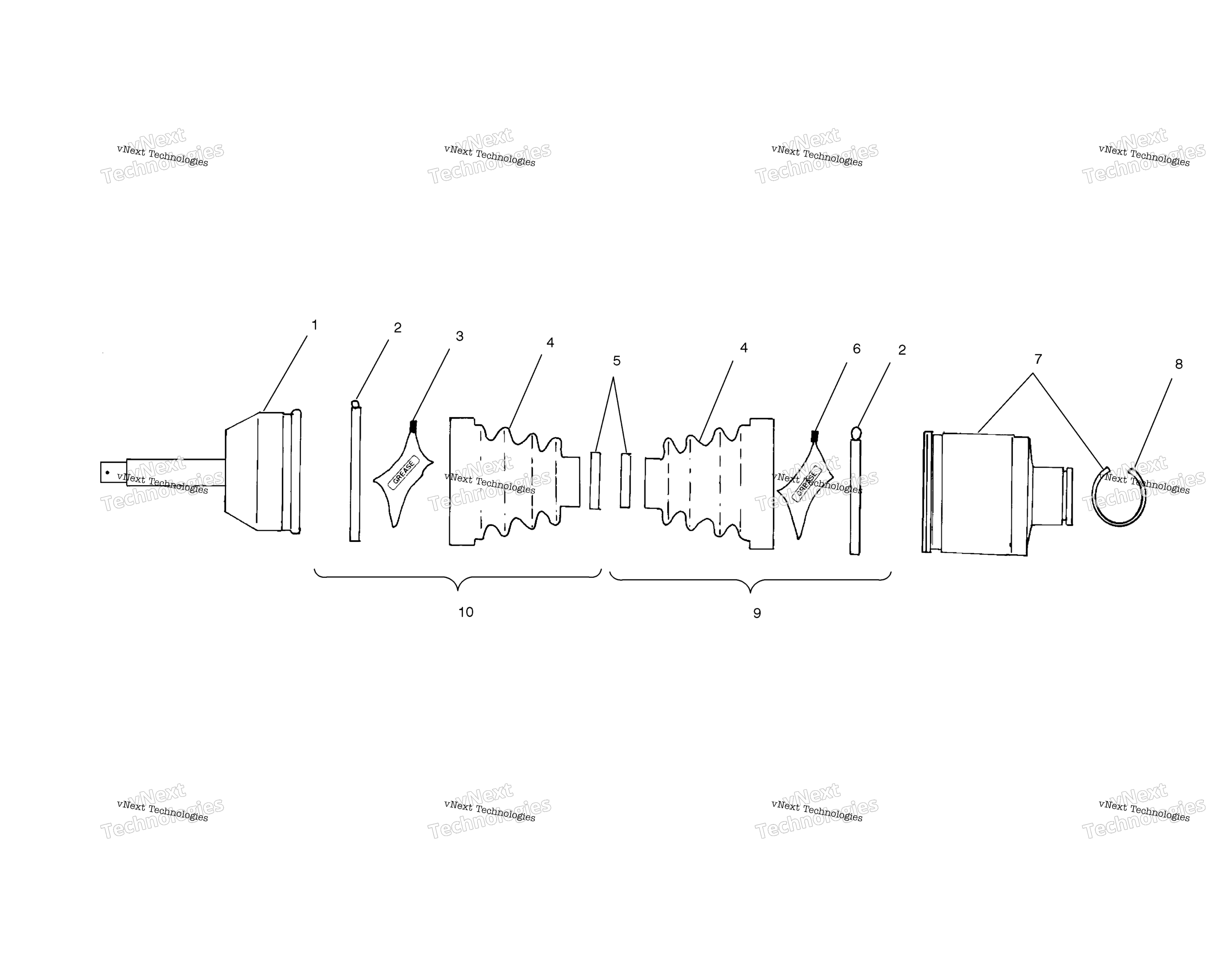 Задняя часть Drive Shaft