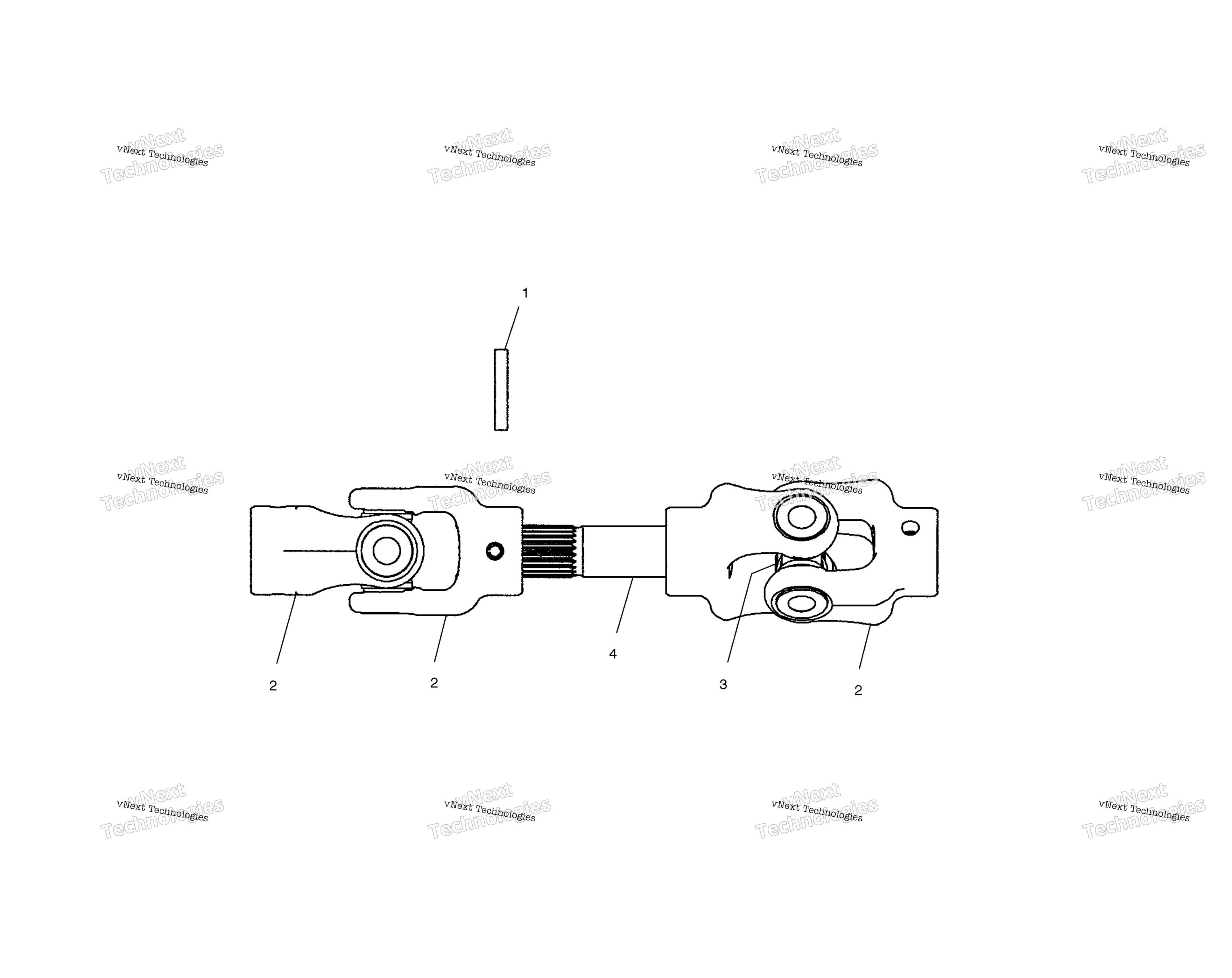 Задняя часть Prop Shaft