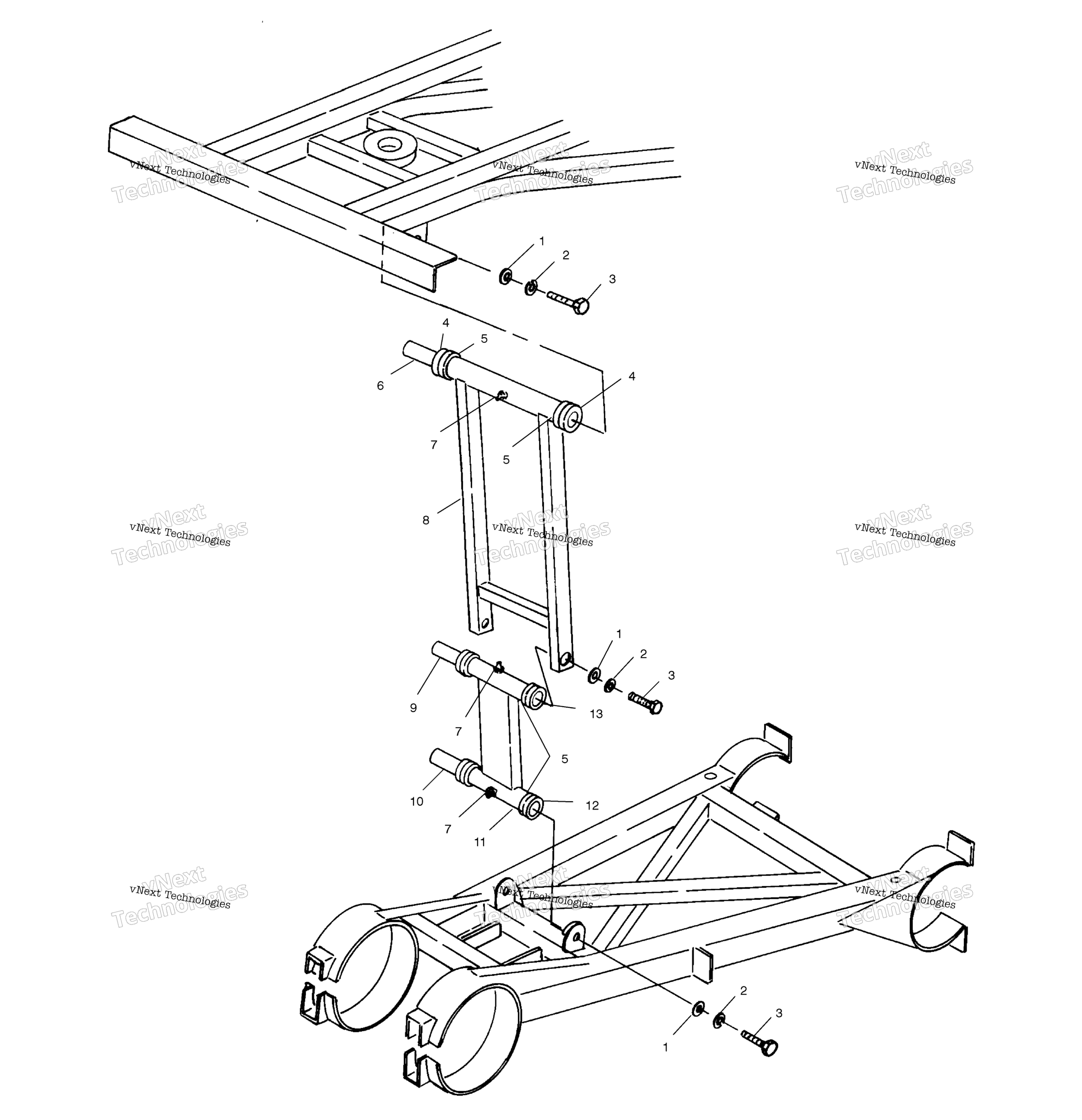 Задняя часть Strut Stabilizer /Da
