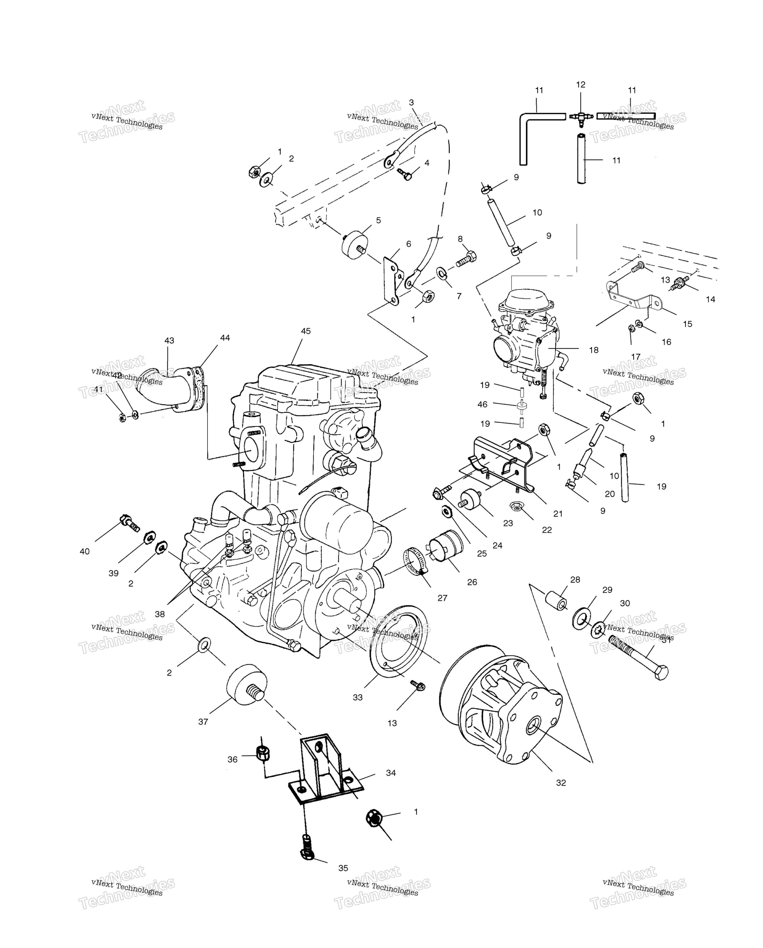 Двигатель Mounting A02cl50aa/Da