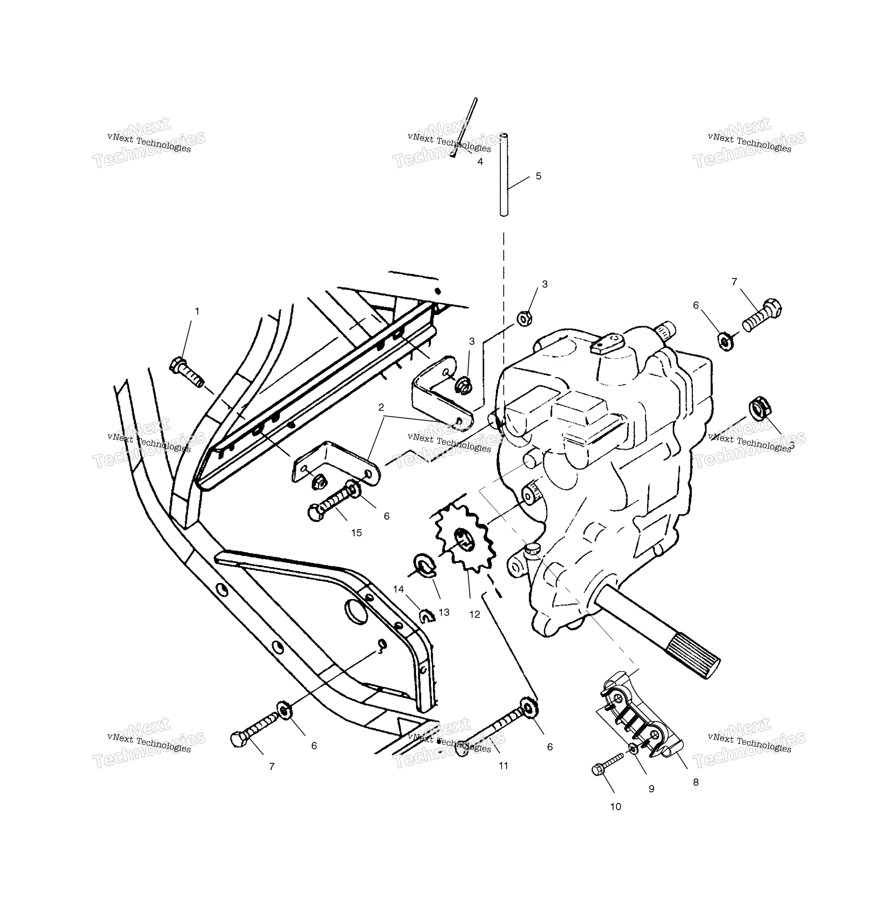 Картер редуктора Mounting A02cl50aa/Da