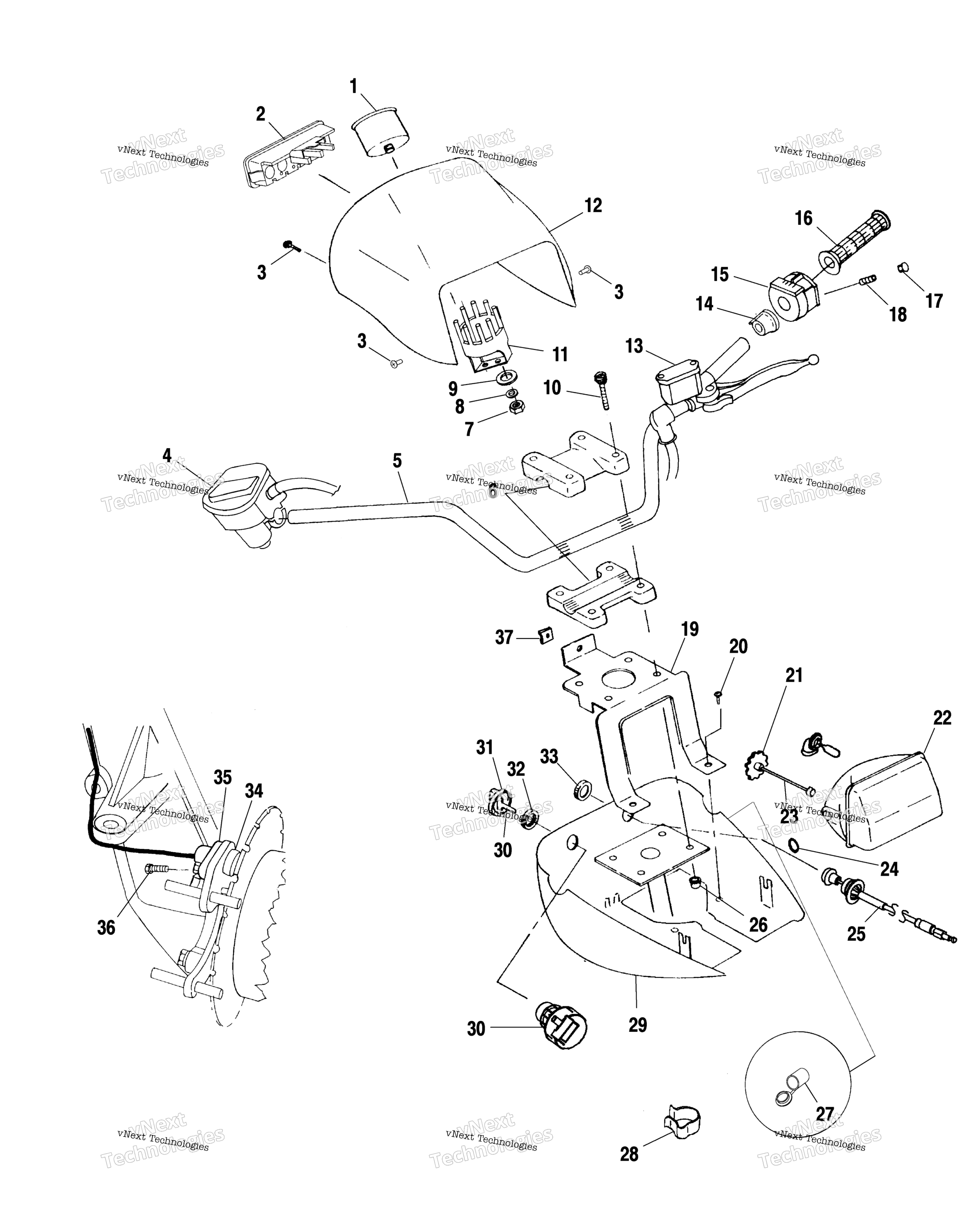 Руль & Headlight Pod A02cl50aa/Da