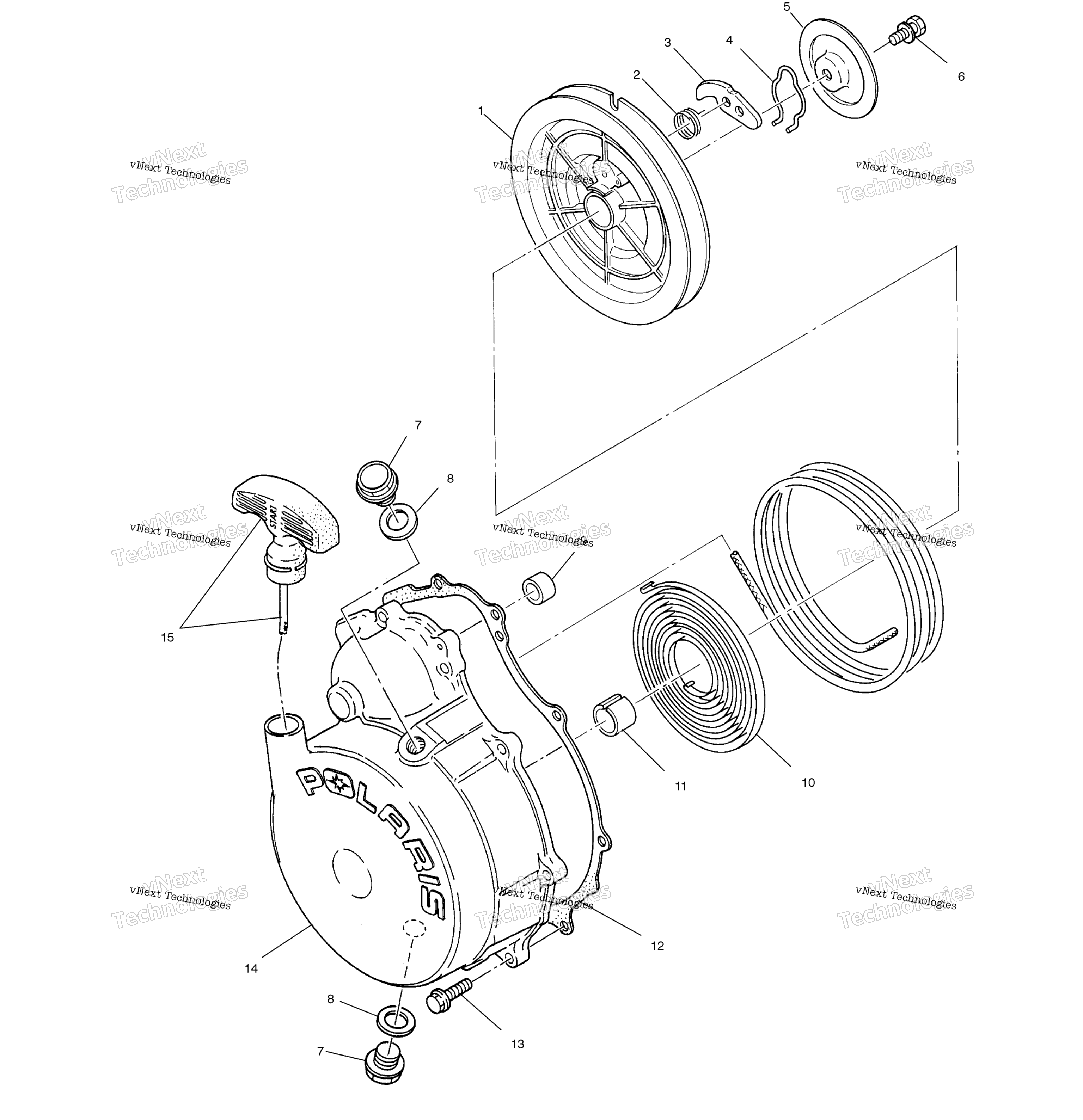 Ручной стартер Starter A02cl50aa/Da