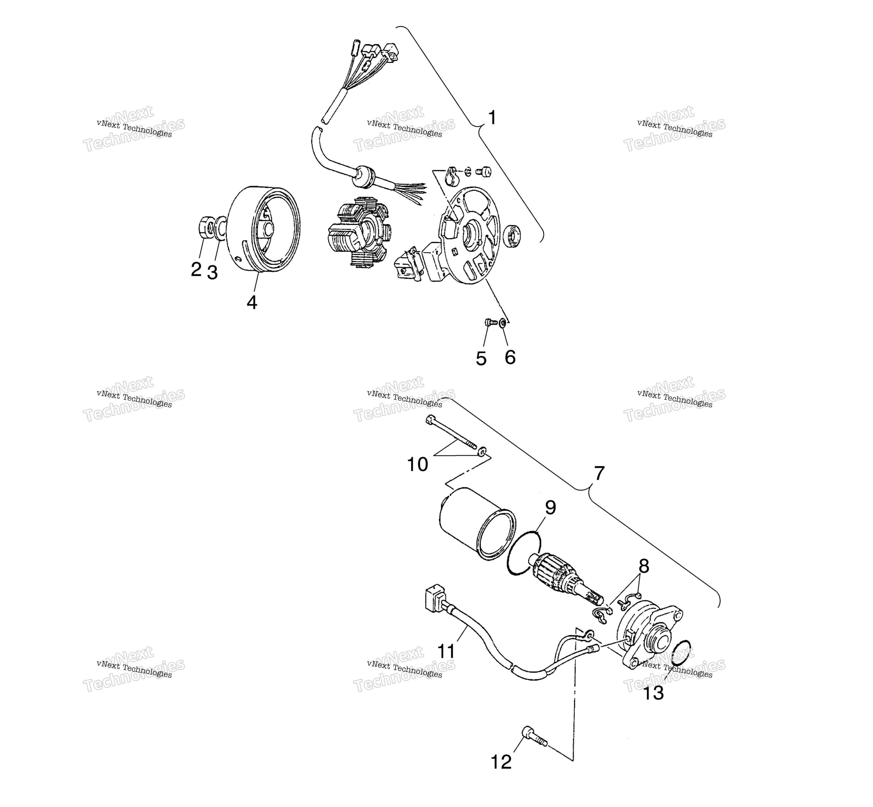 Generator / Starting Motor / Cb / Cc