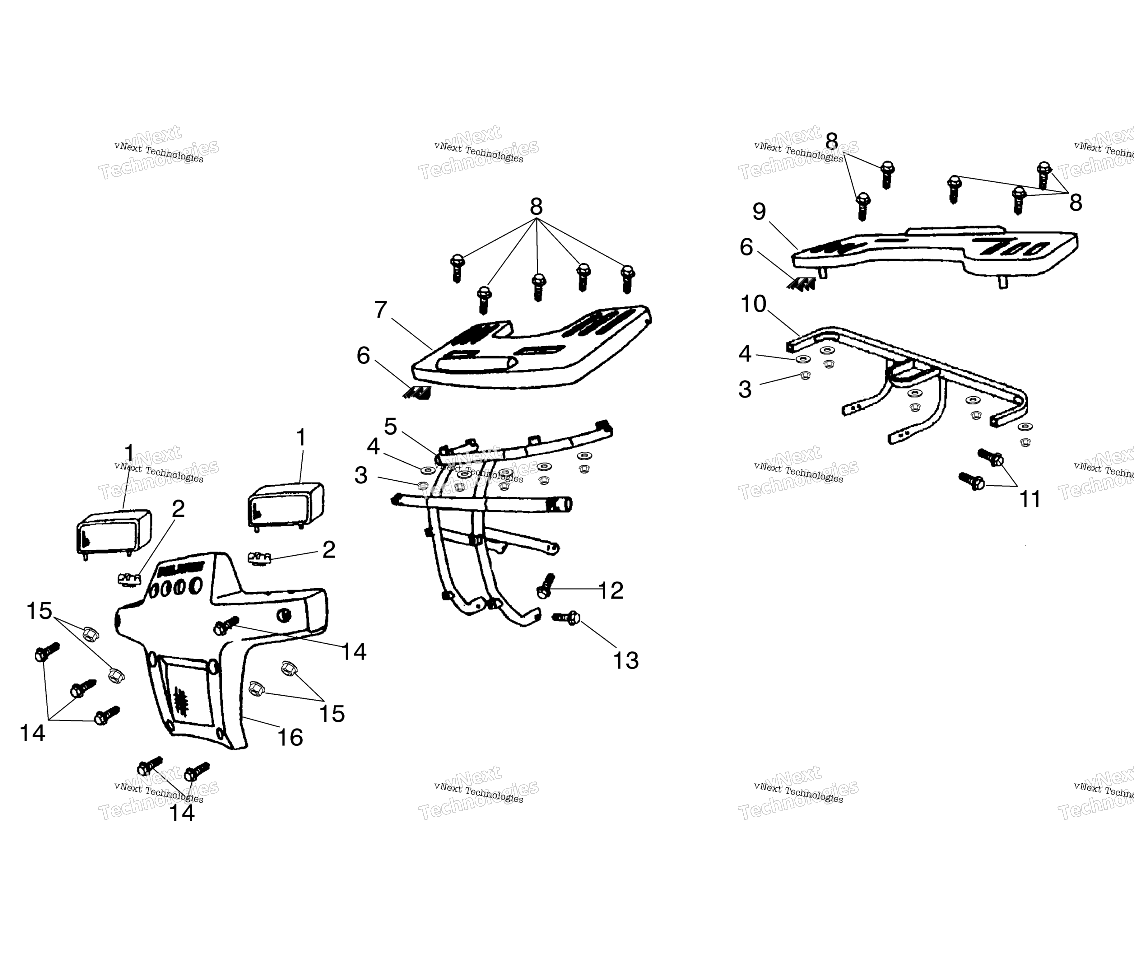 Bumper / Racks A02fa09ca / Cb / Cc