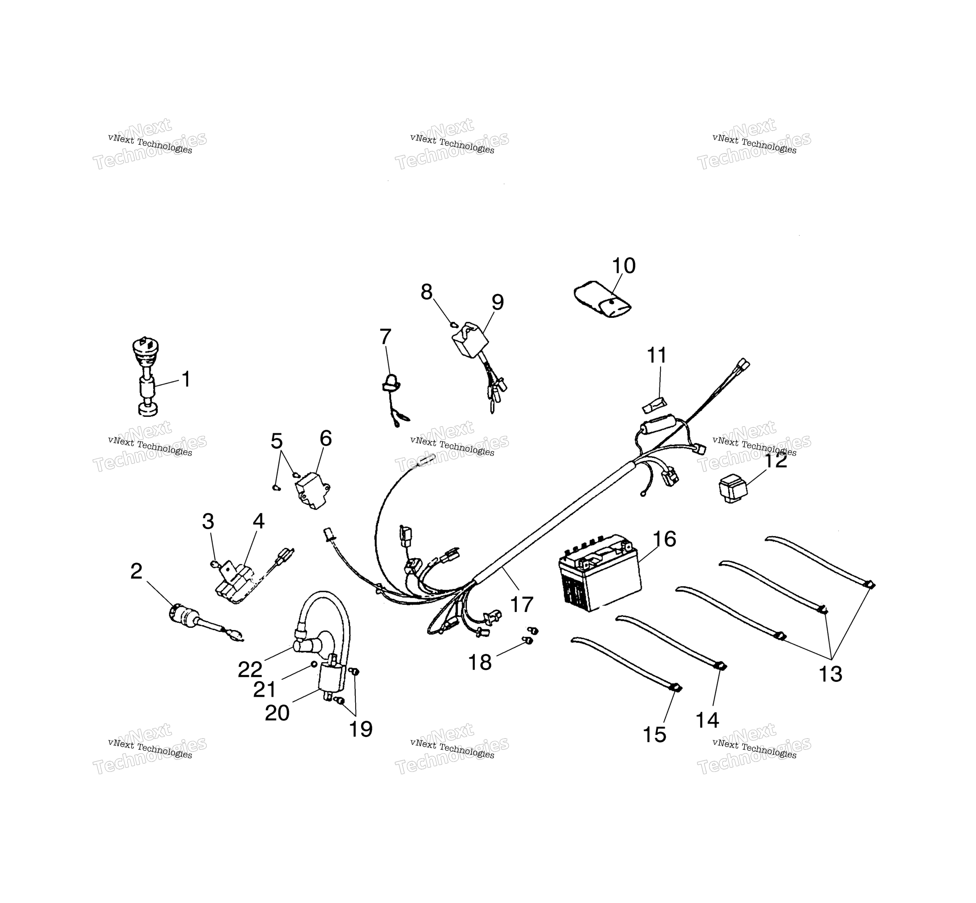 Электрооборудование Parts A02fa09ca/Cb/Cc
