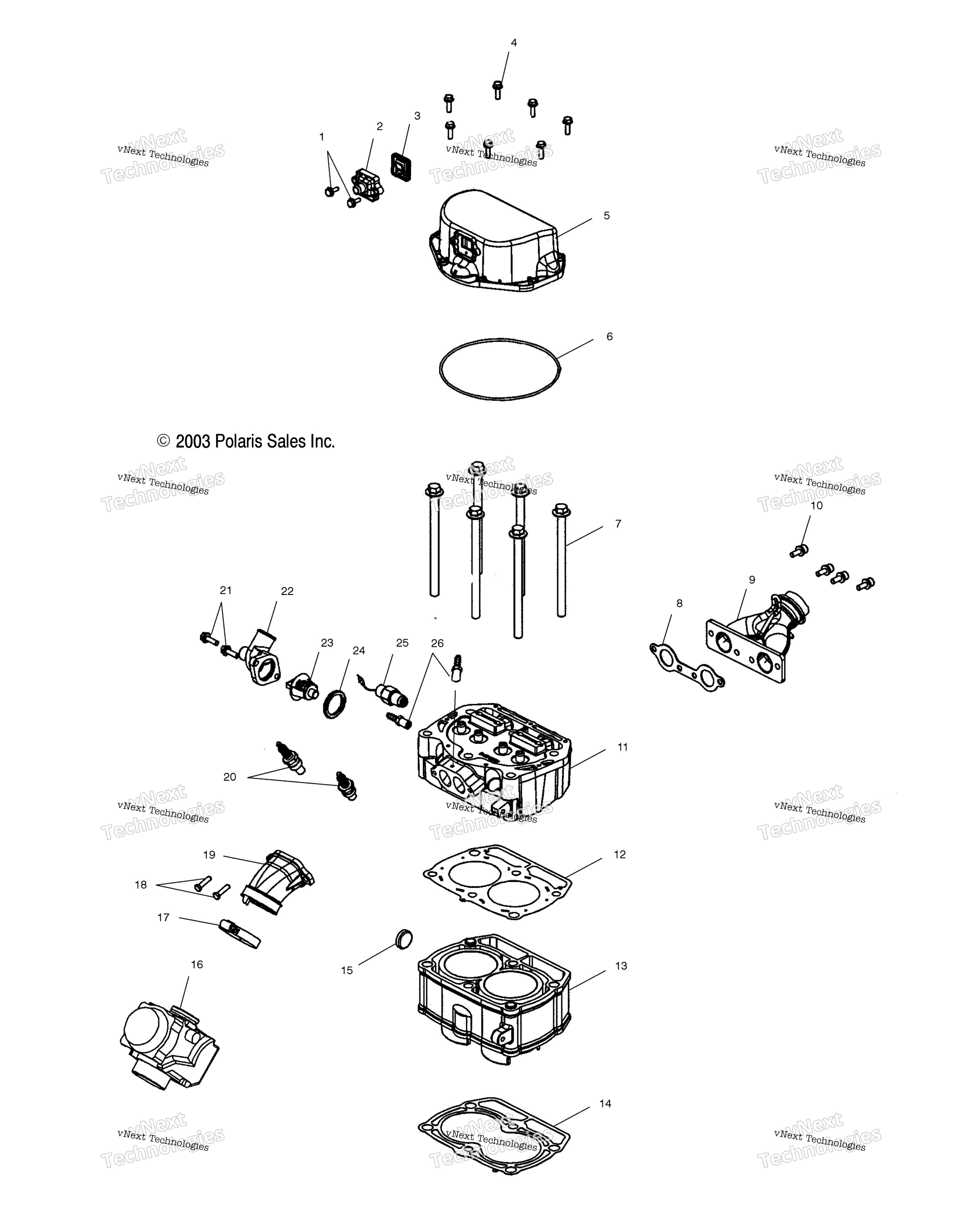 Цилиндр & Cylinder Head /Af/Ag