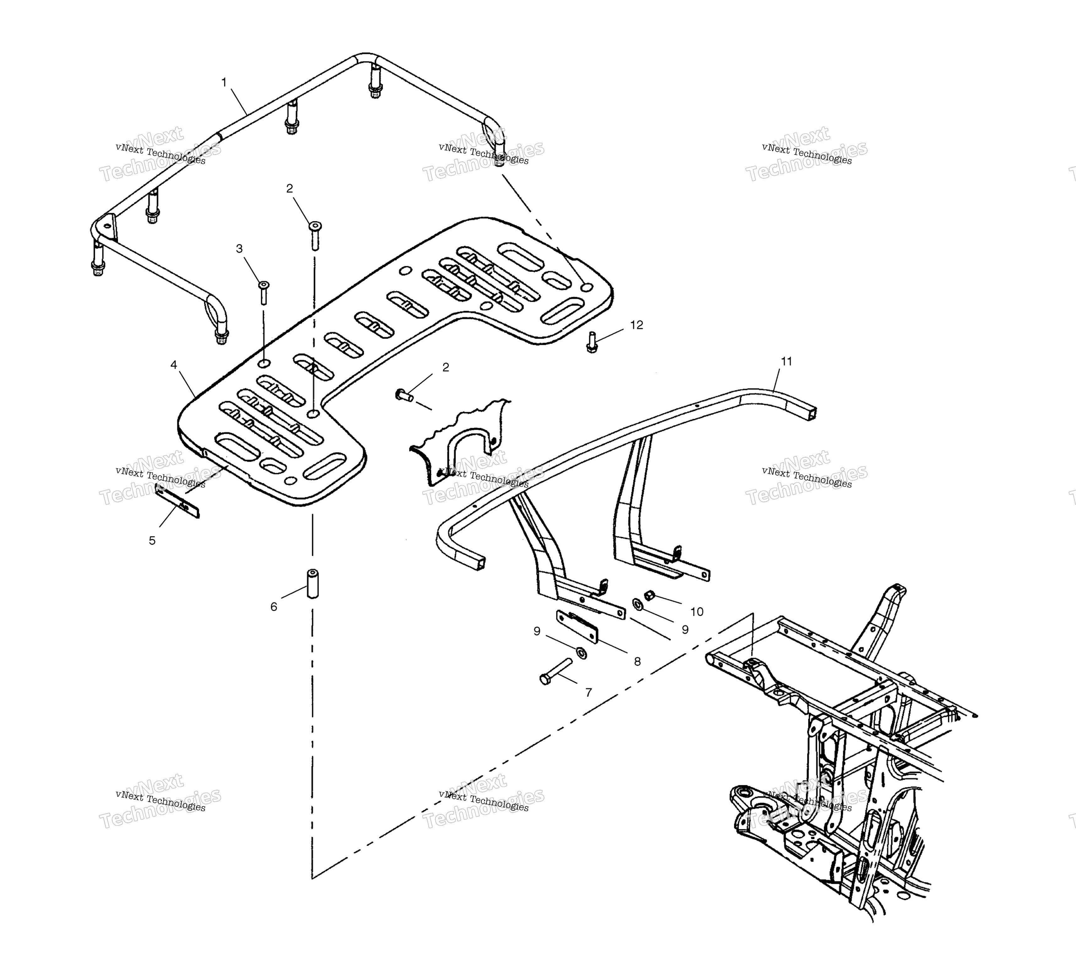 Задняя часть Rack Mounting /Af/Ag
