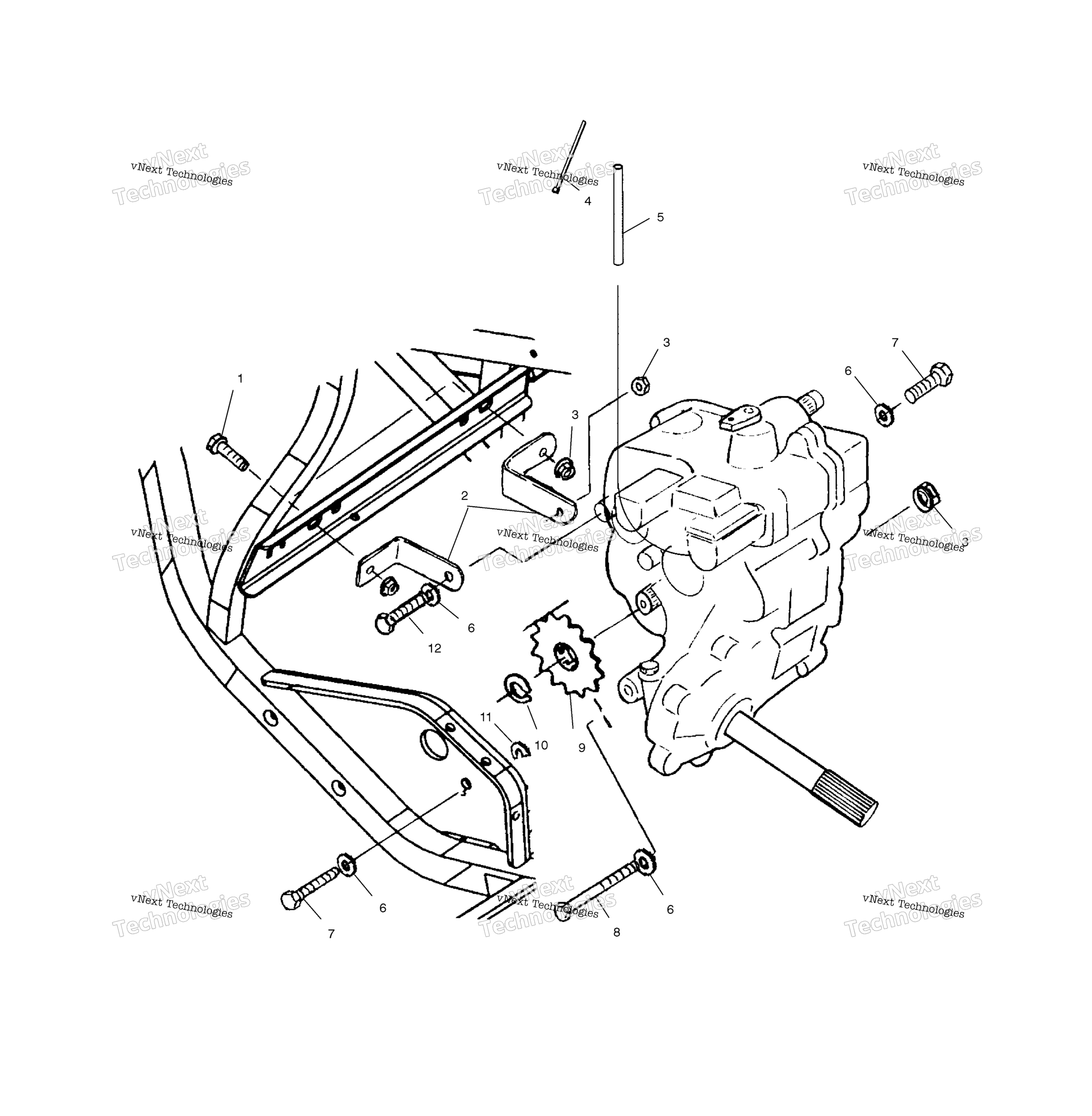 Картер редуктора Mounting
