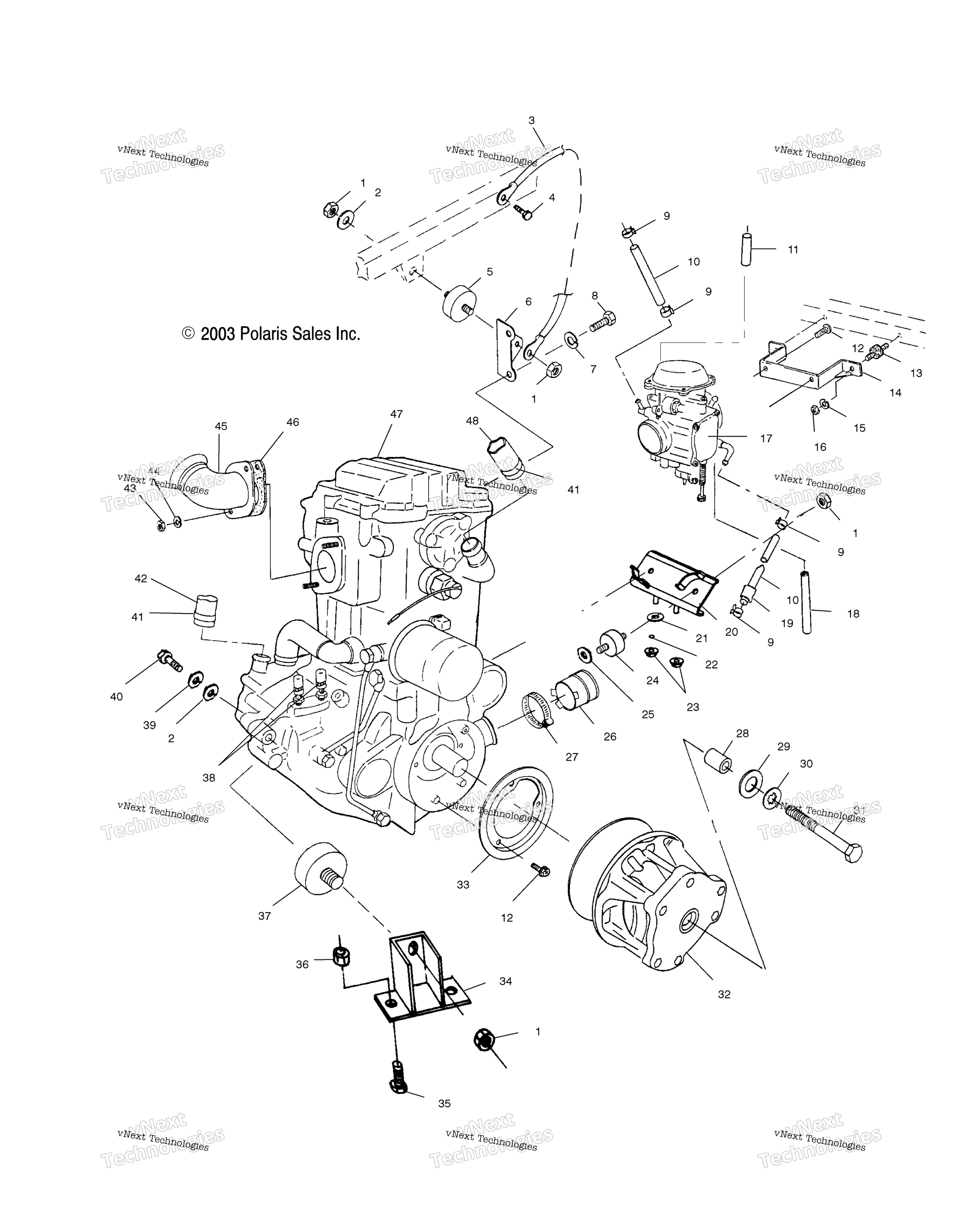 Двигатель Mounting
