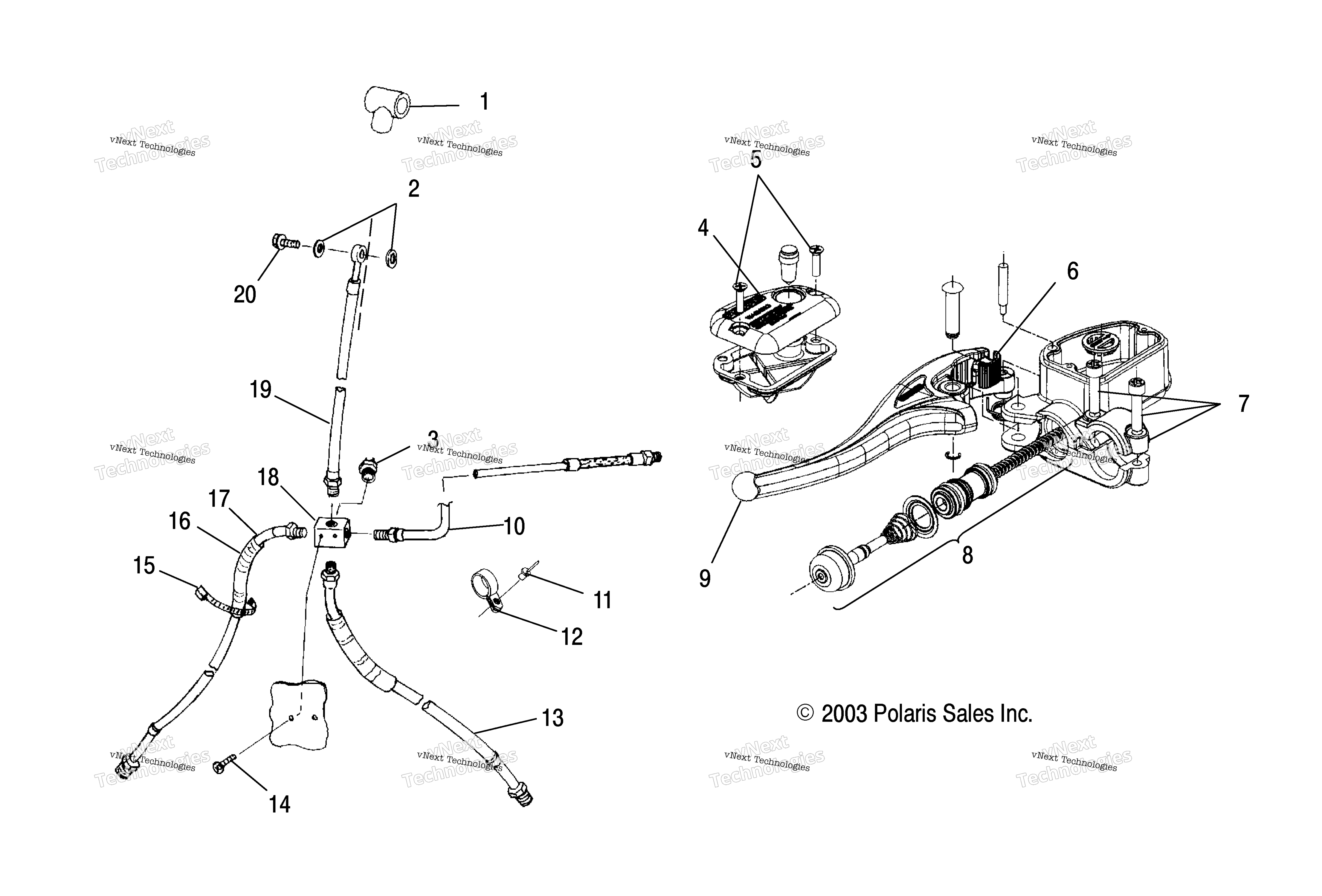 Органы управления Master Cylinder/Brake Line /Ab/Ac/Fb