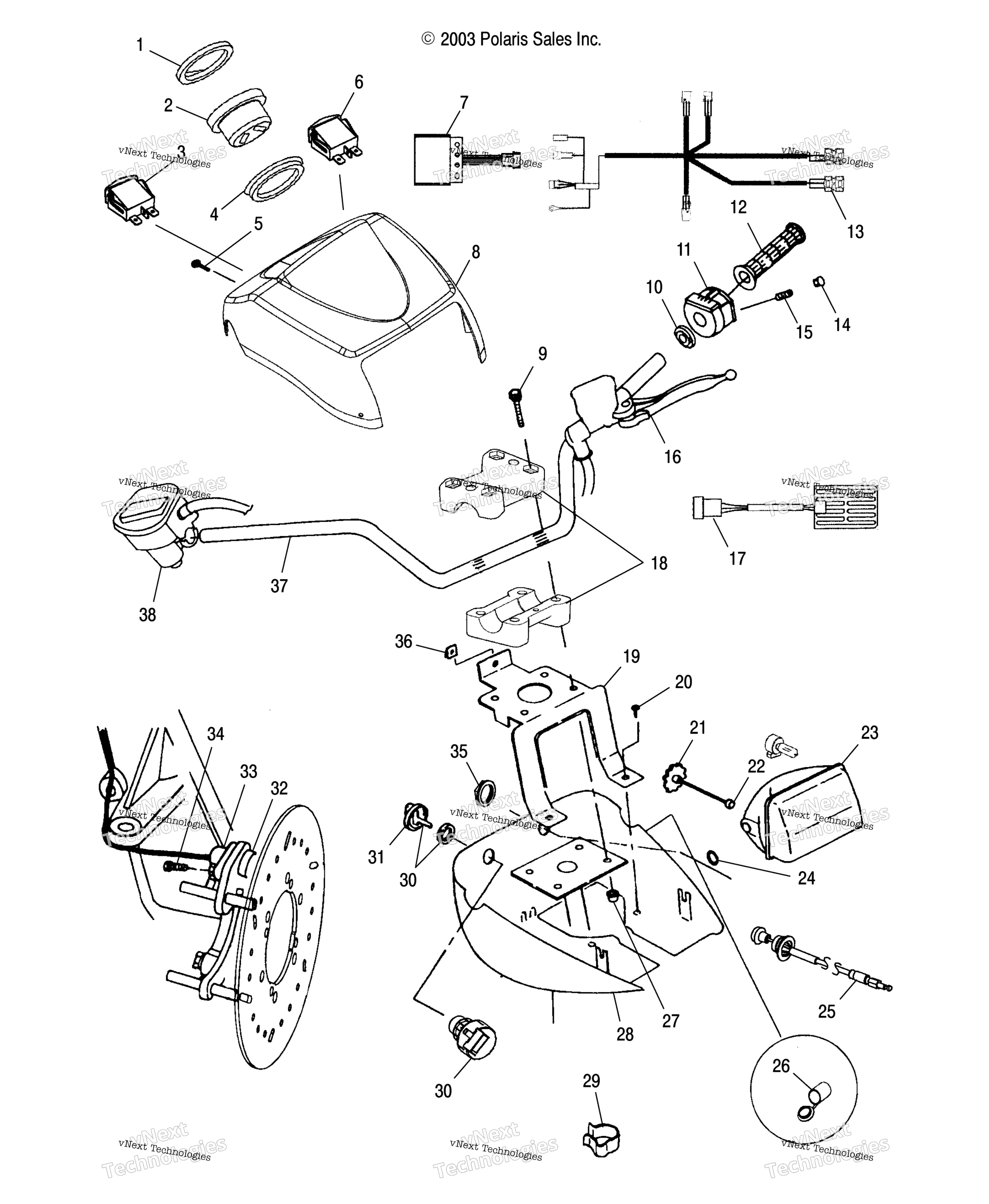 Руль And Headlight Pod