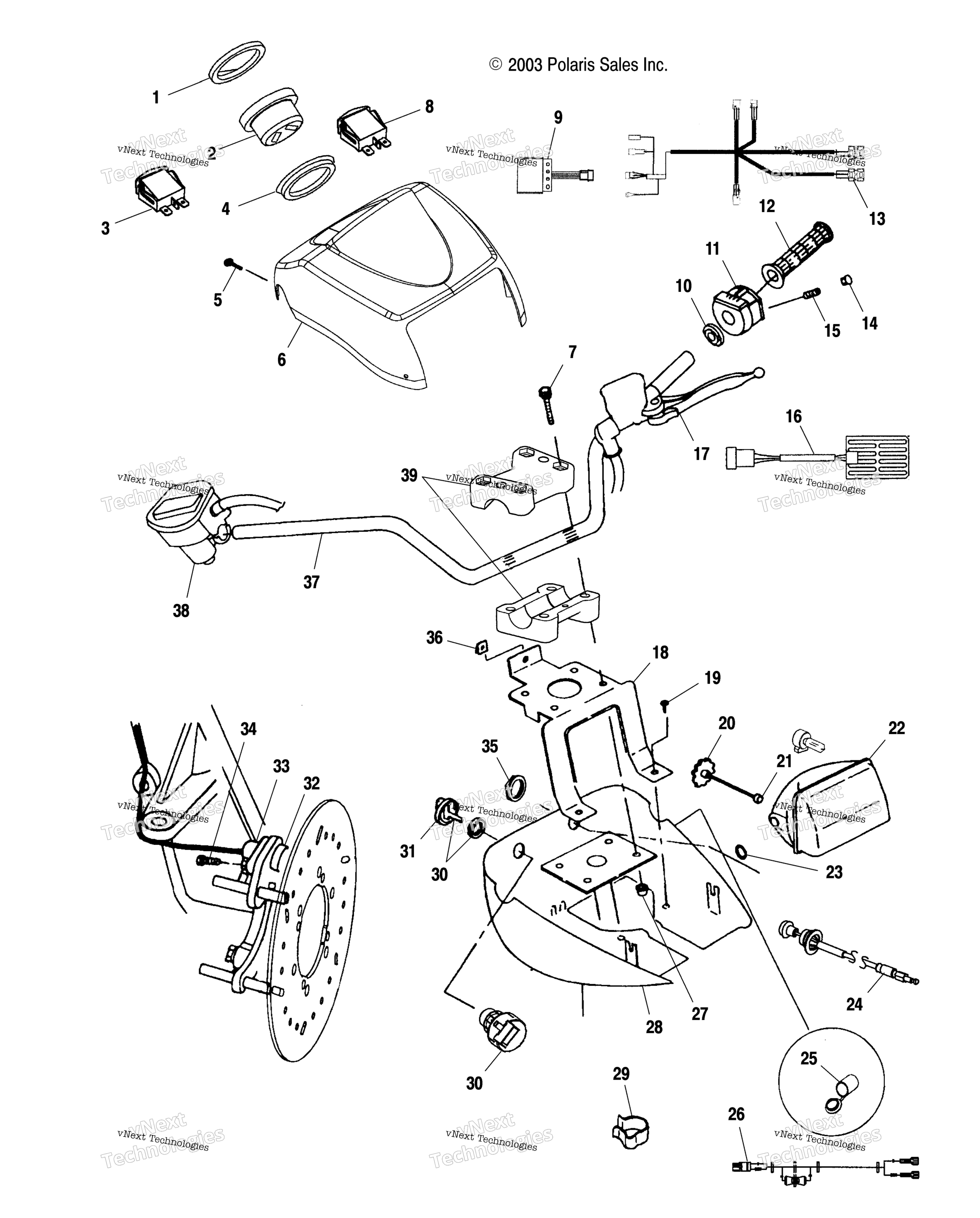 Руль And Headlight Pod