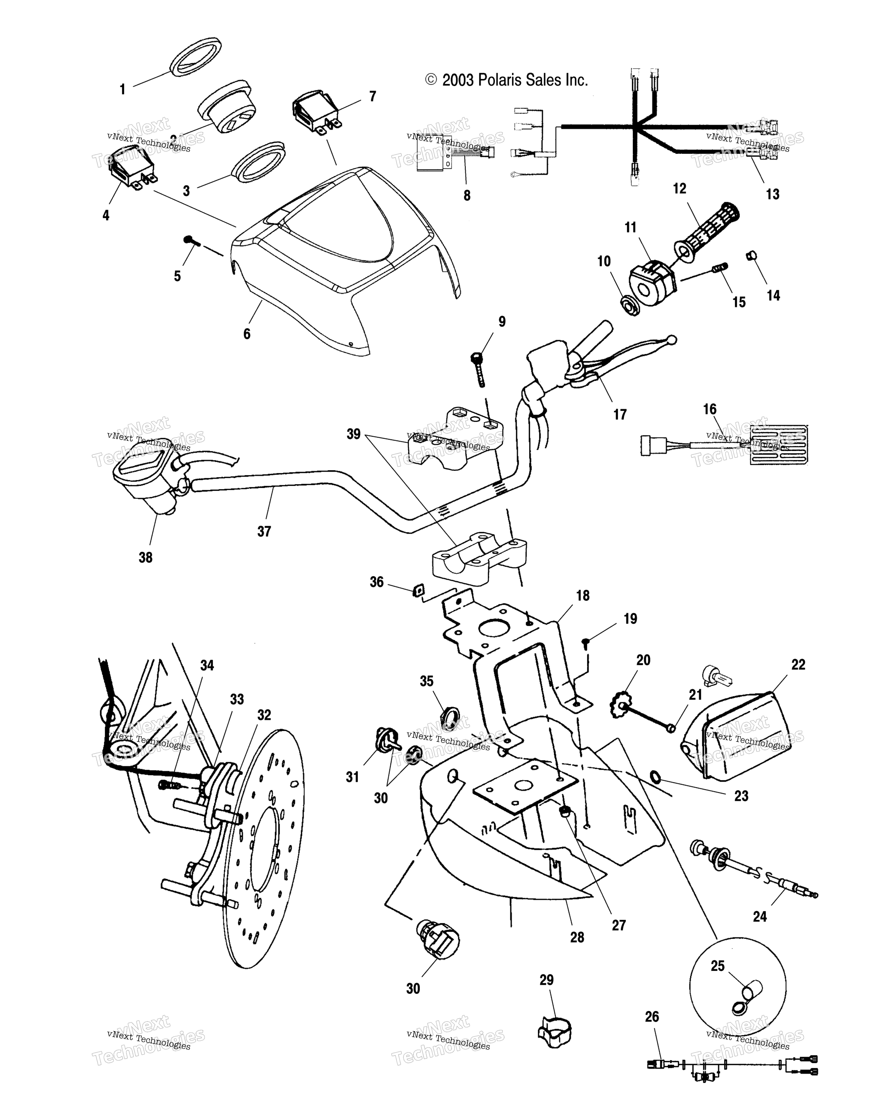 Руль And Headlight Pod