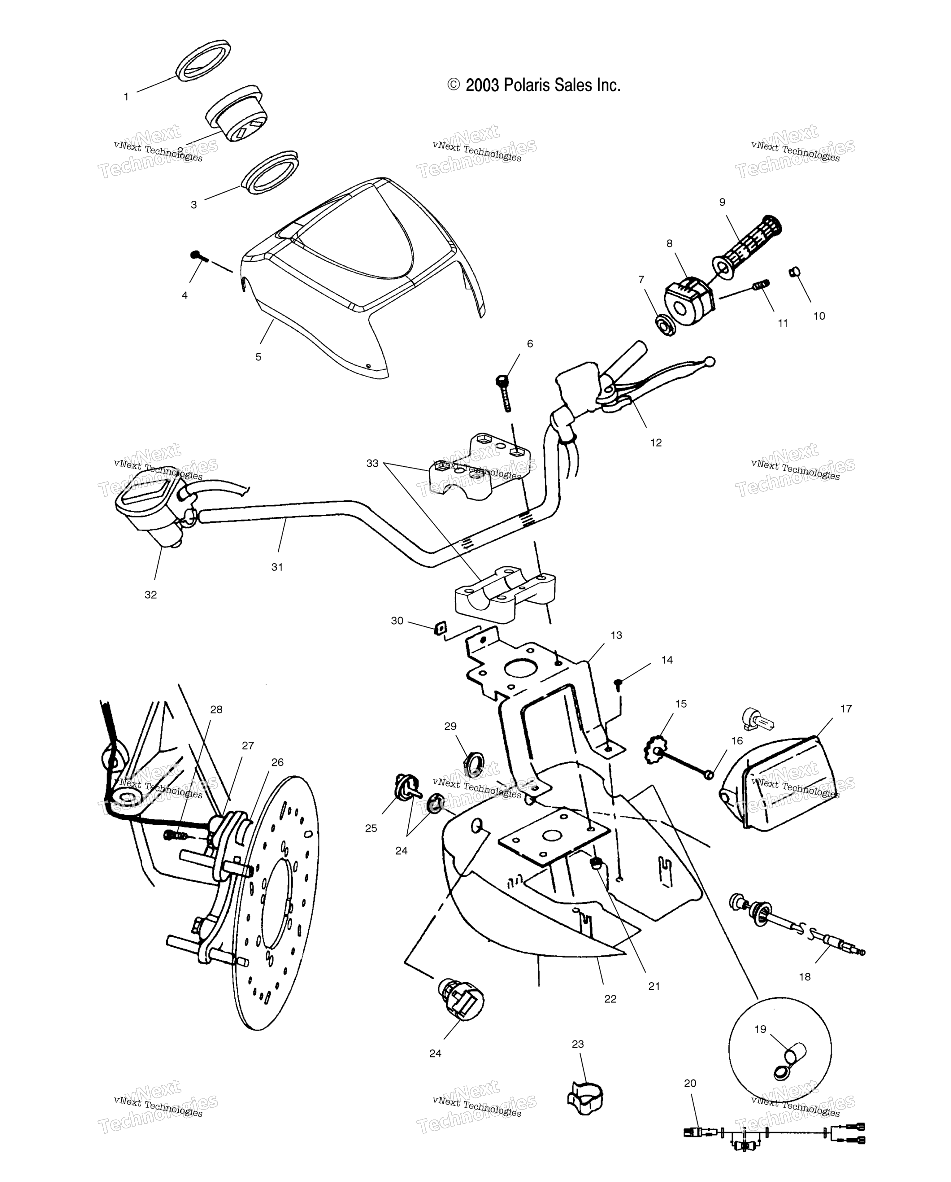 Руль & Headlight Pod