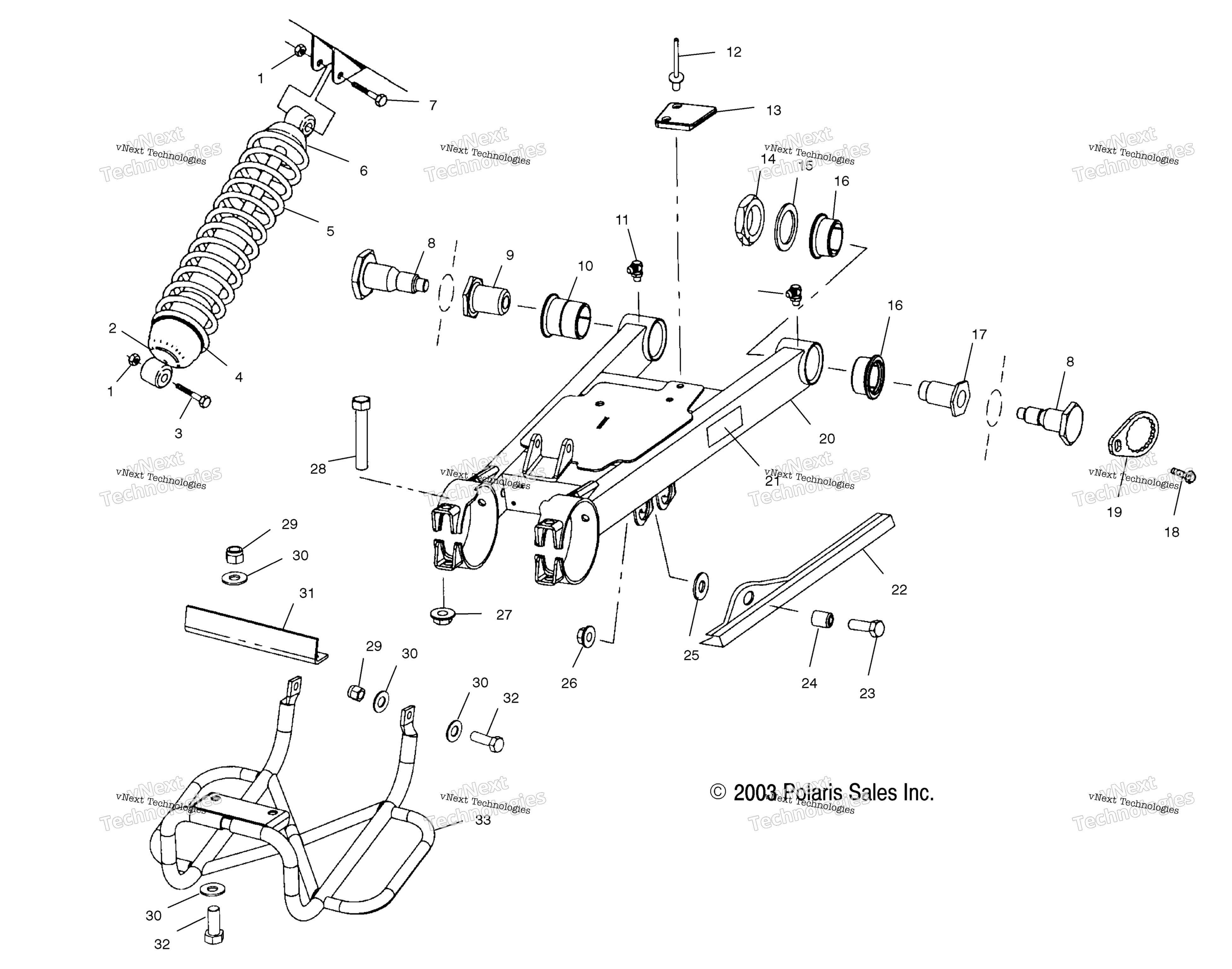 Swing Arm / Shock крепление