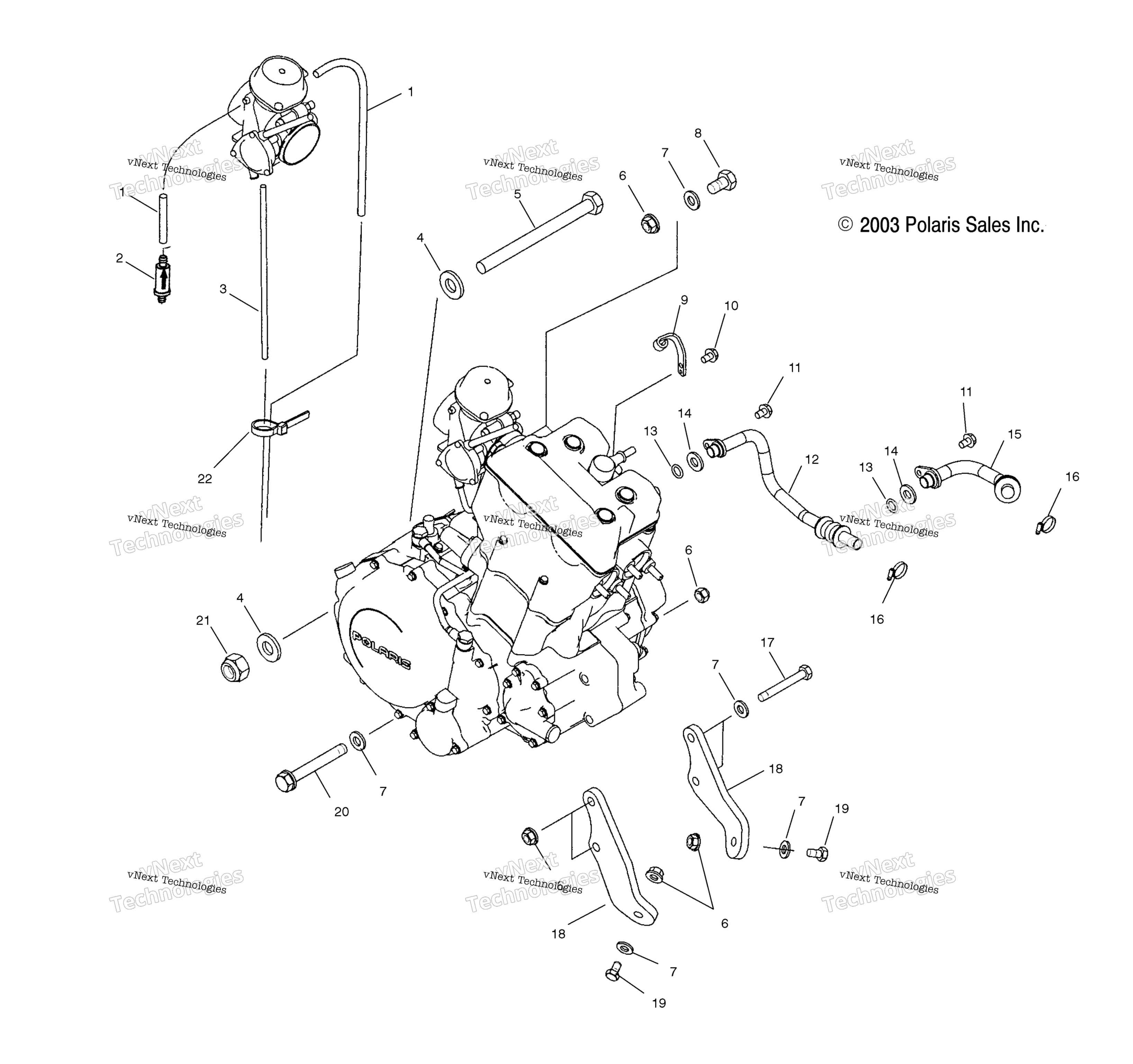Двигатель Mounting