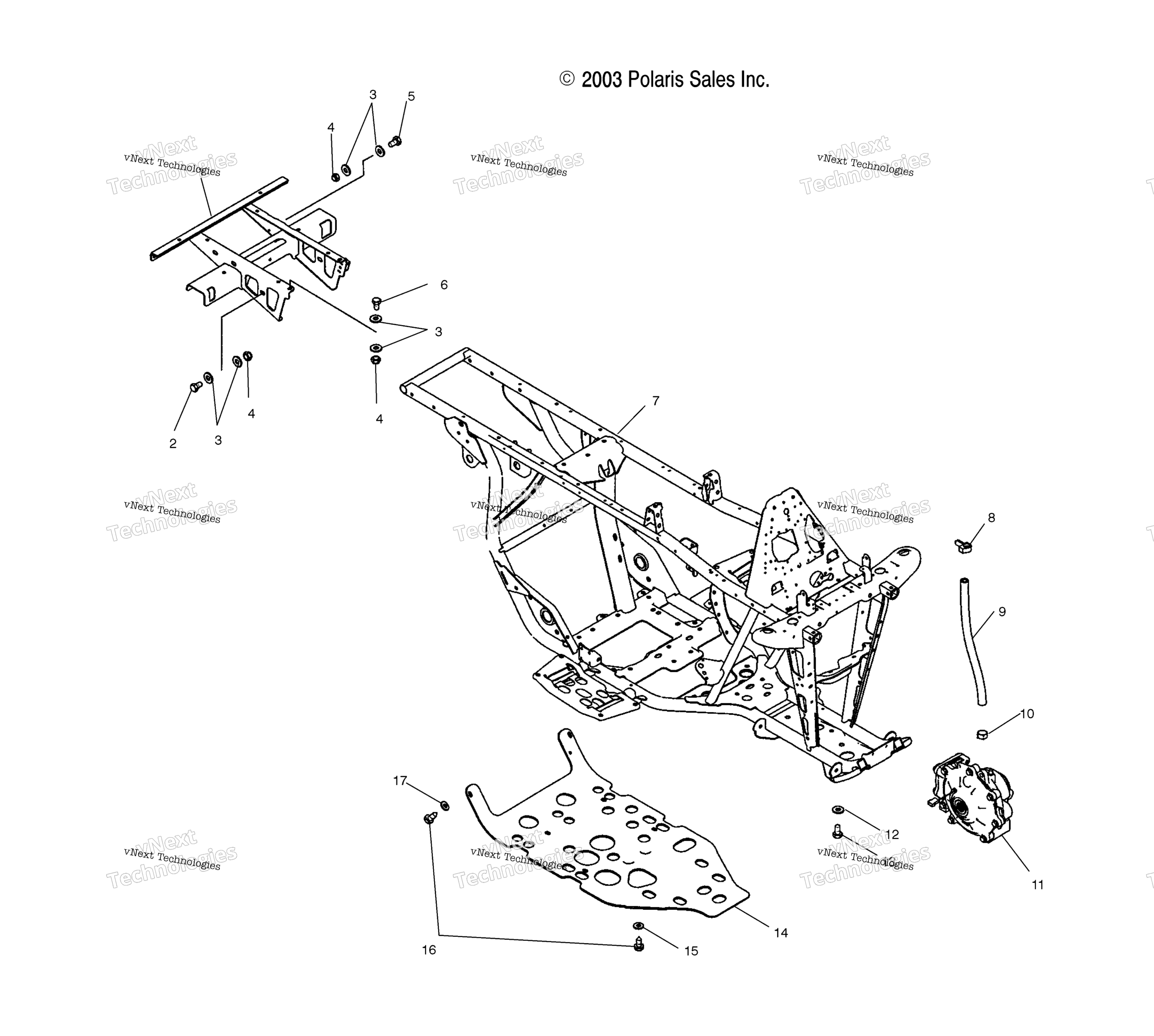 Рама Extension & Main Frame
