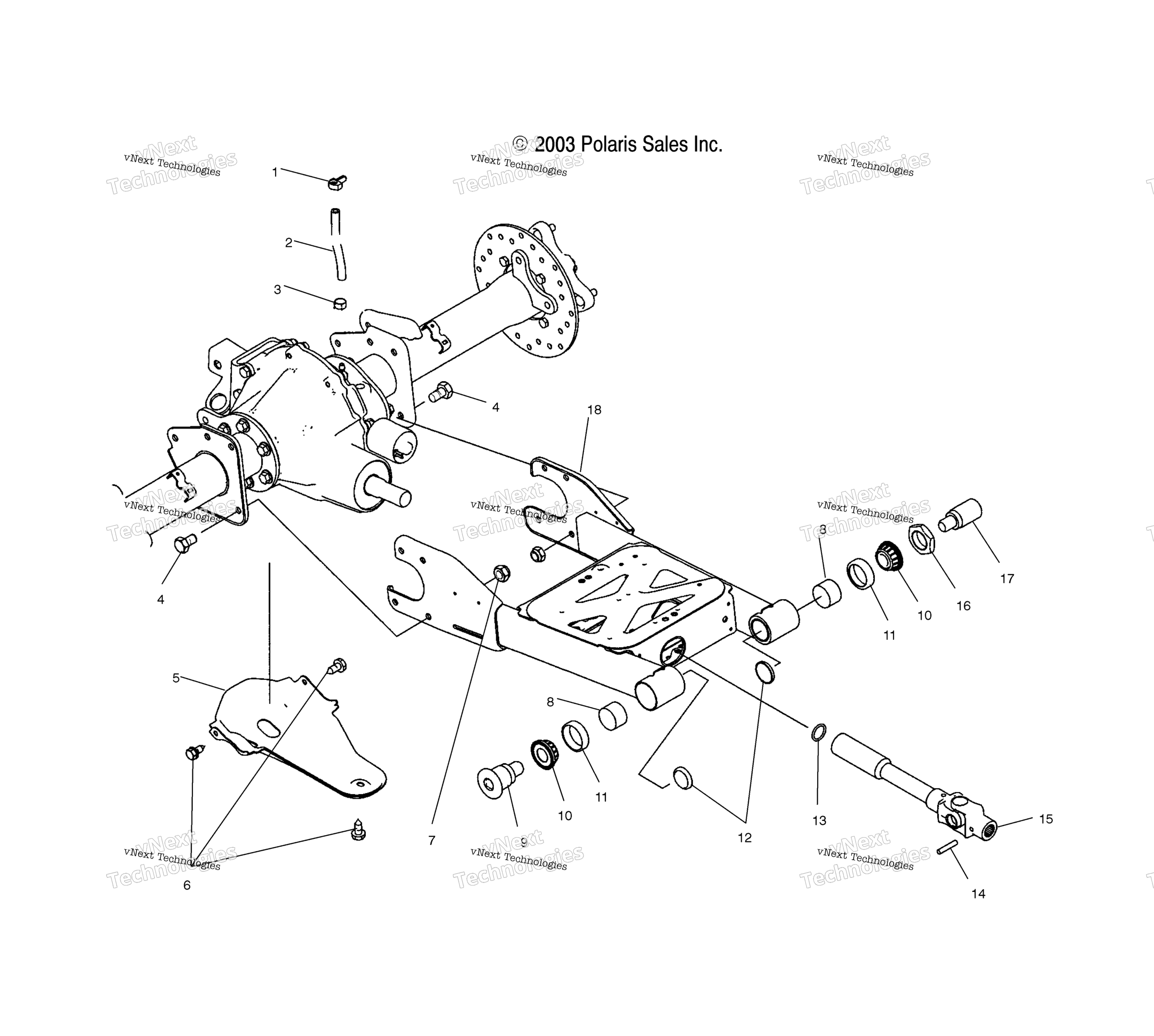 Swing Arm / задний мост крепление