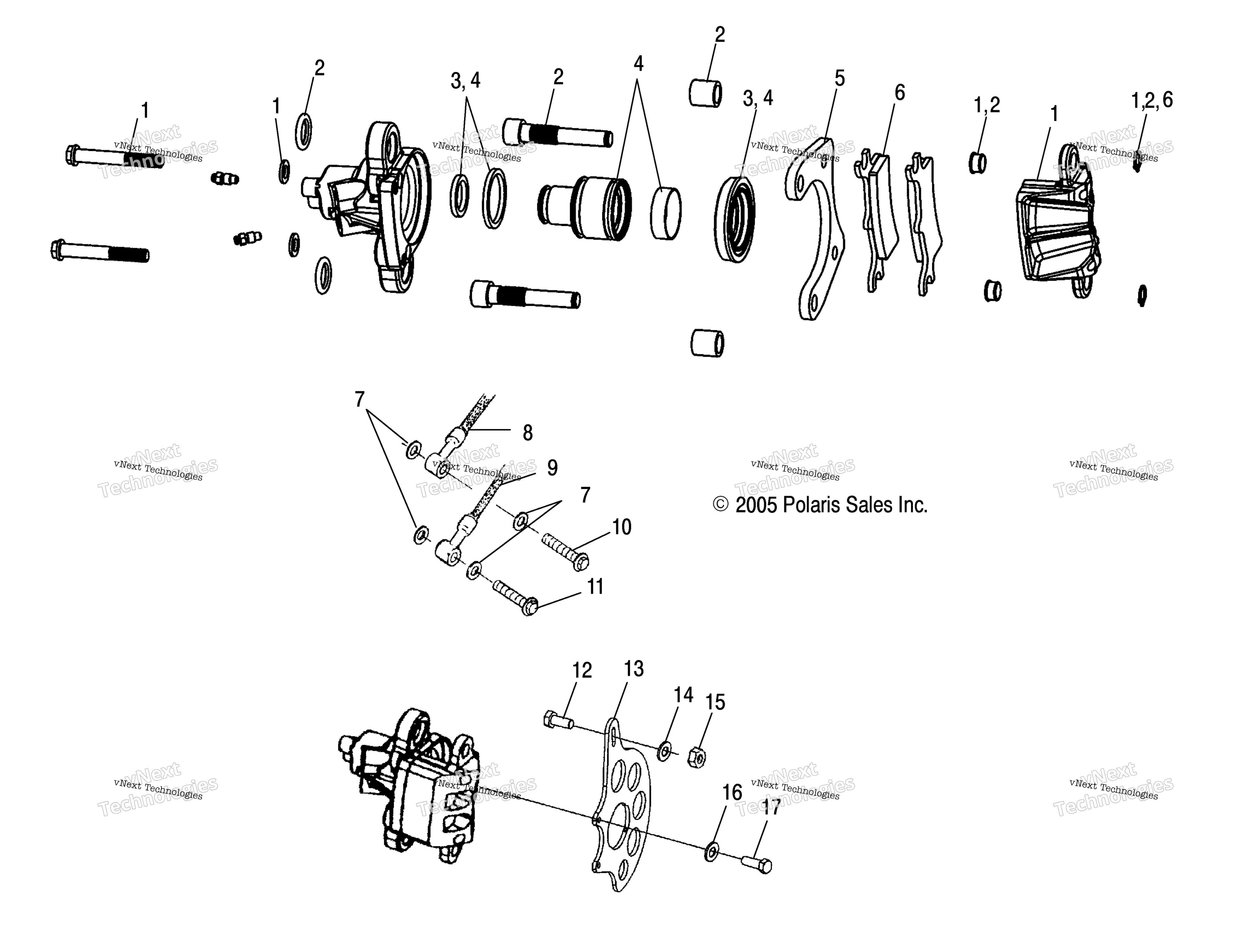 Задняя часть Caliper Mounting /Ab/Ac/Fa