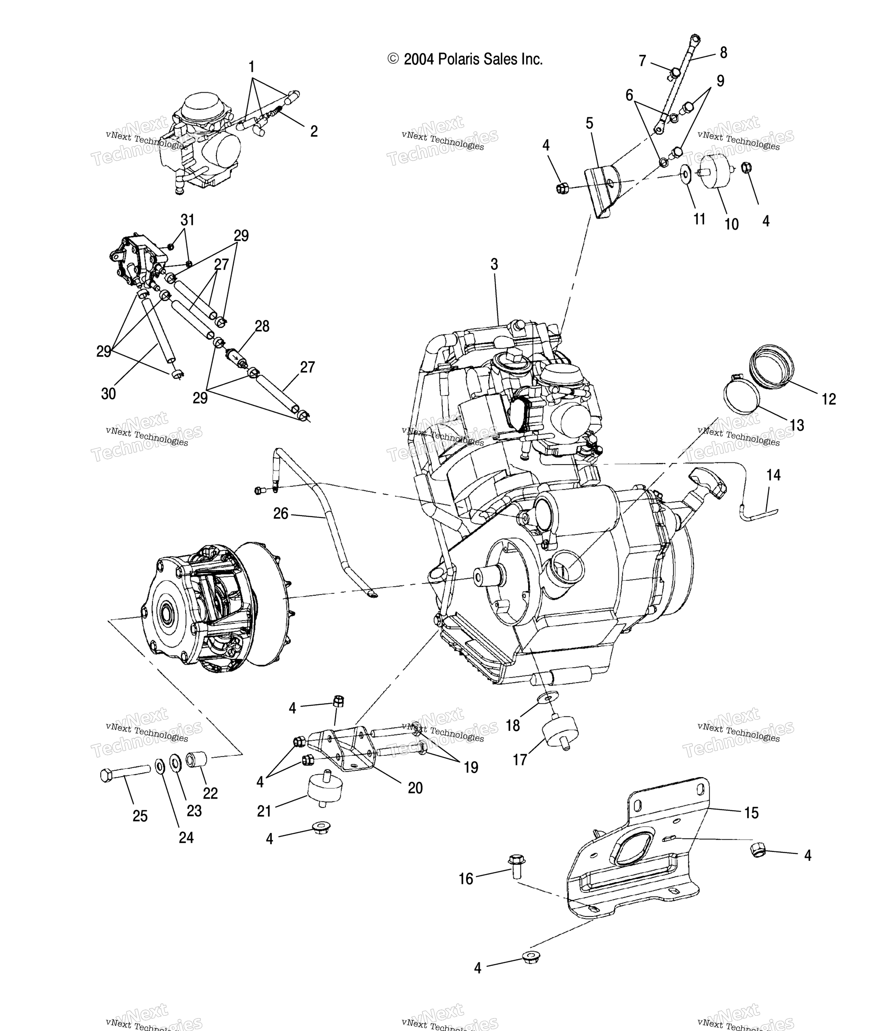 Двигатель Mounting /Ab/Ac