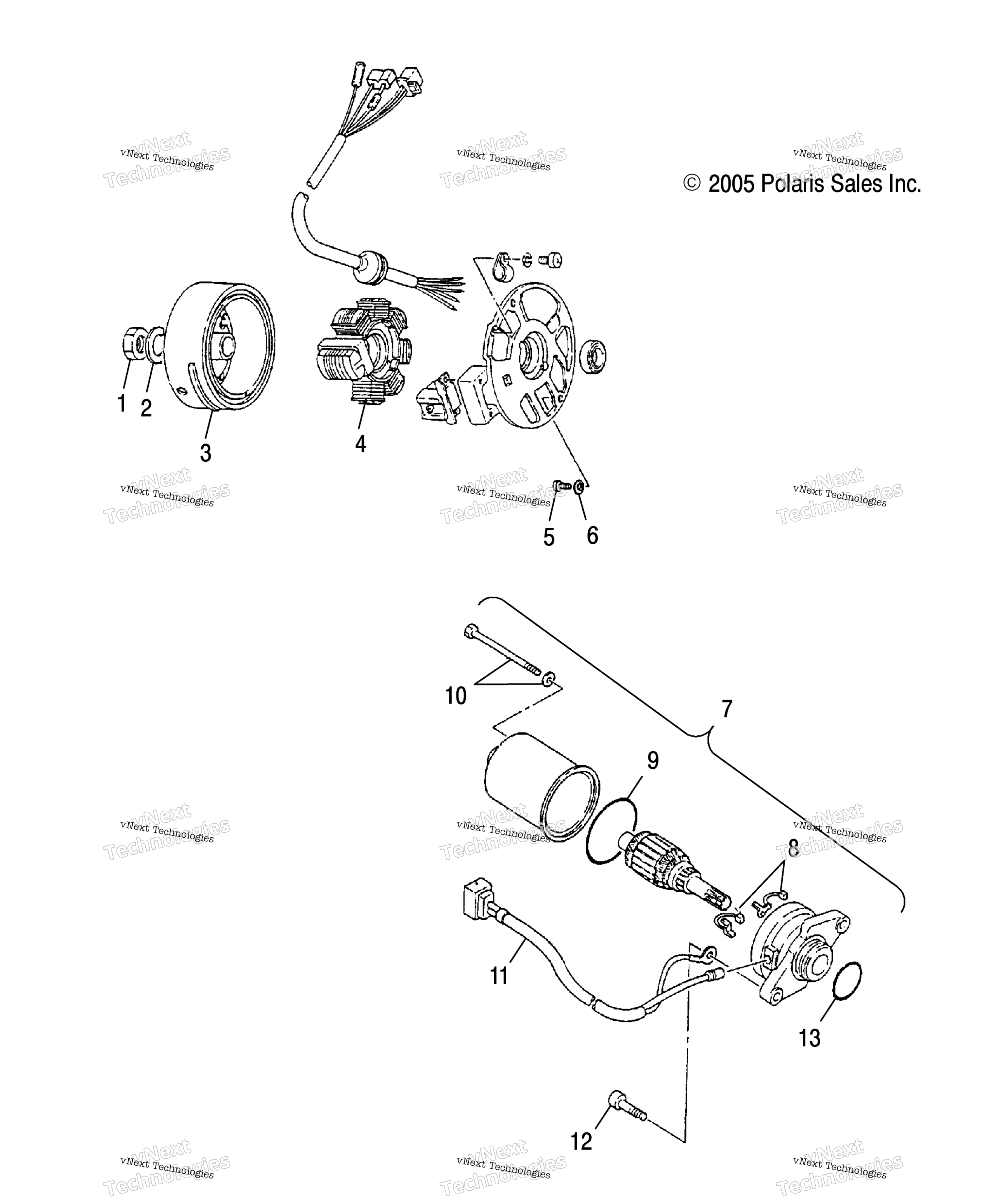 Generator / Starting Motor / Cb / Cc