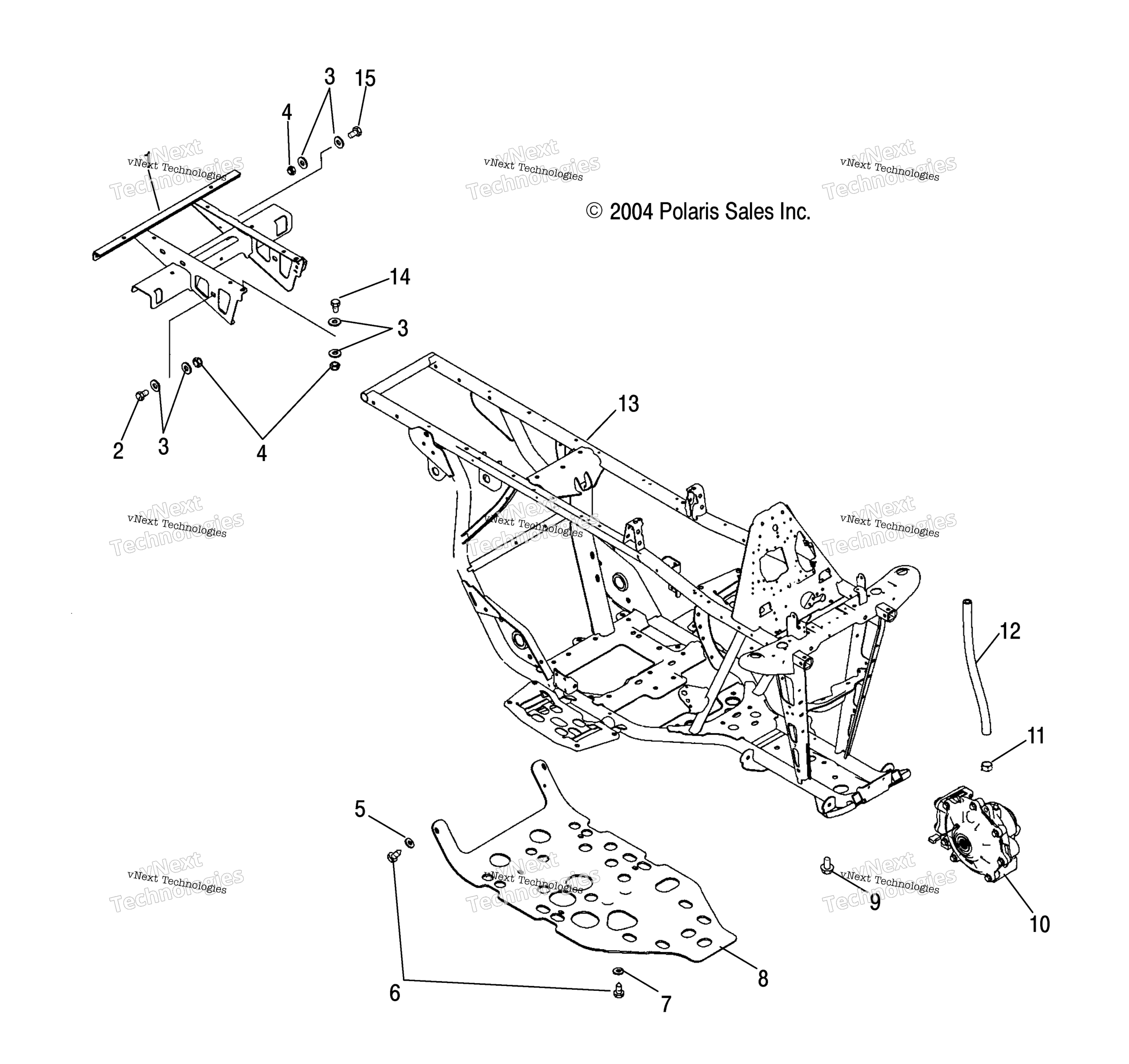 Рама Extension & Main Frame