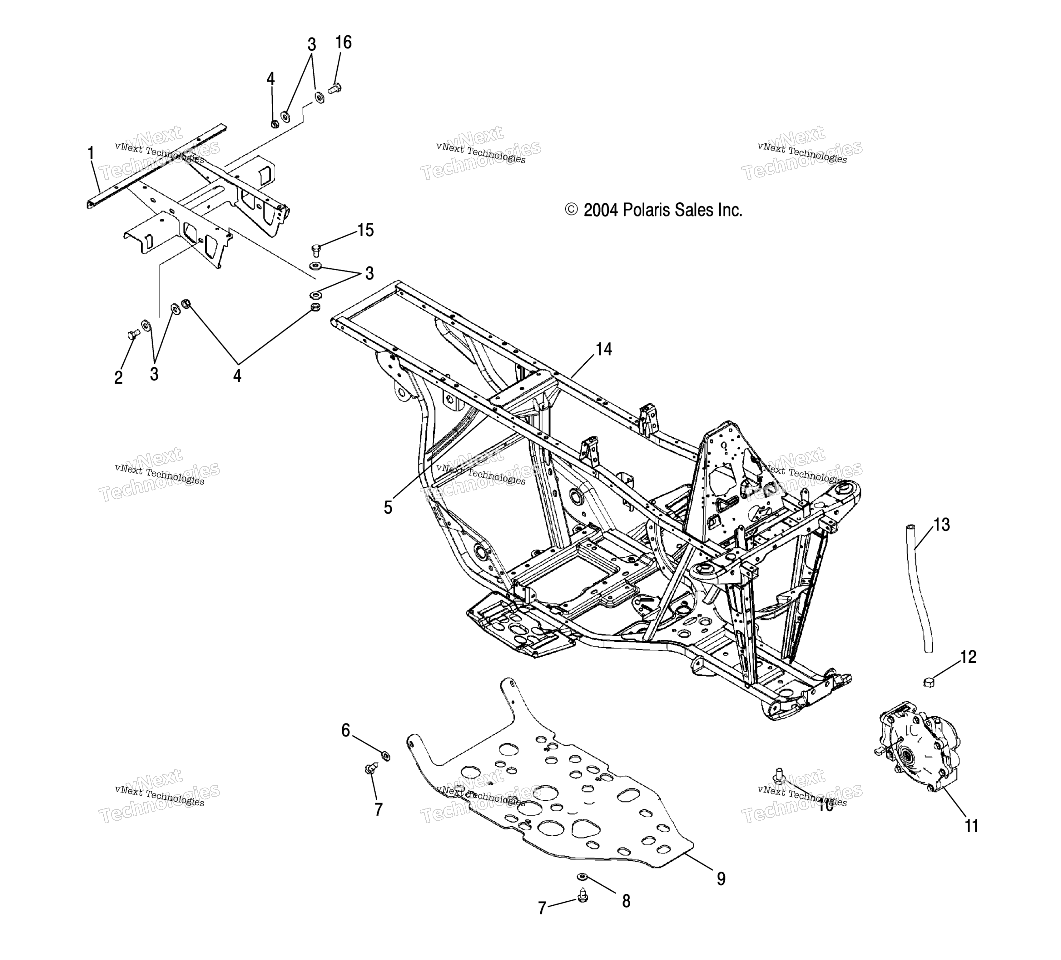 Рама Extension & Main Frame