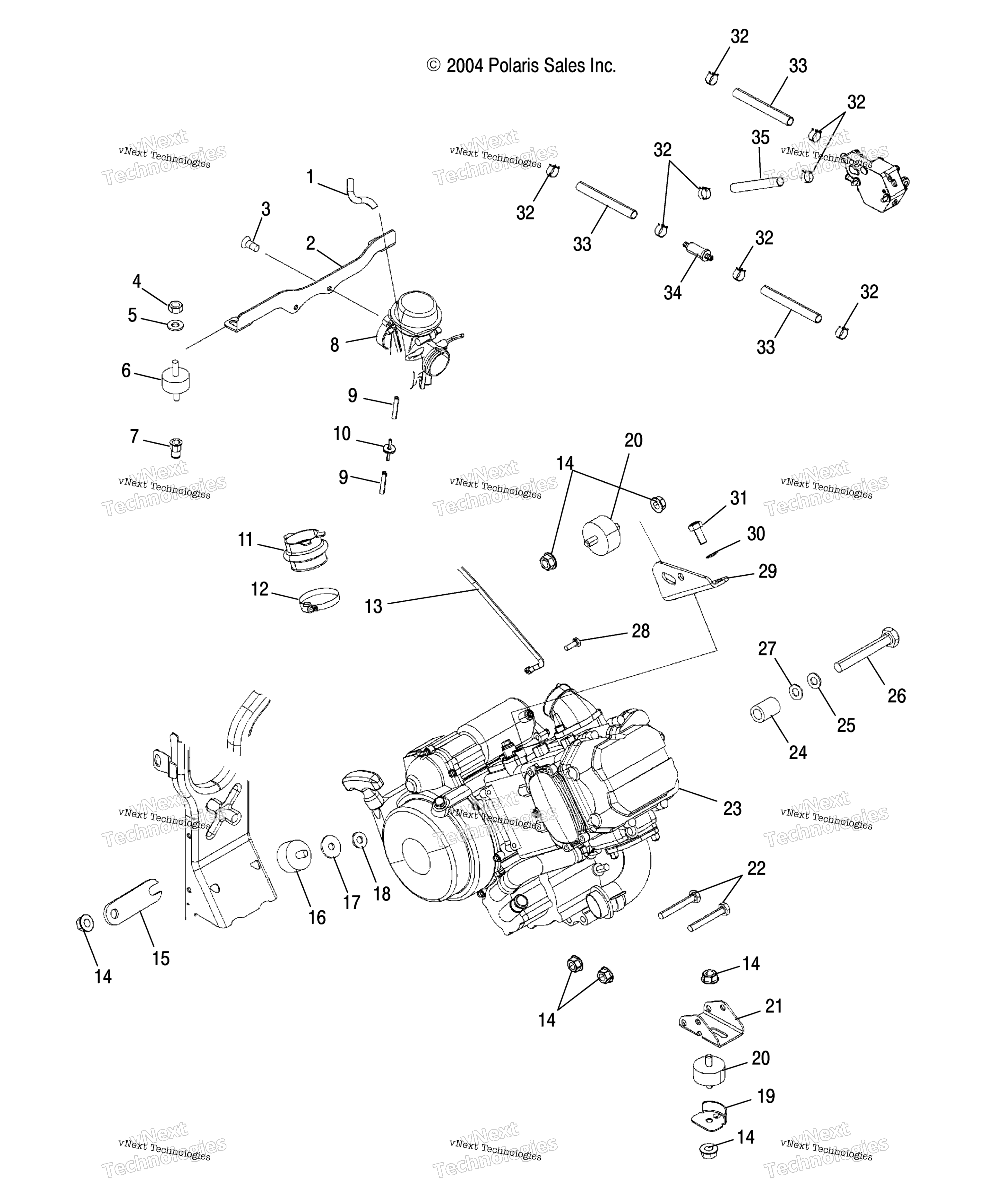 Двигатель Mounting /Ac/Ag/Ah/Al/At/Fb