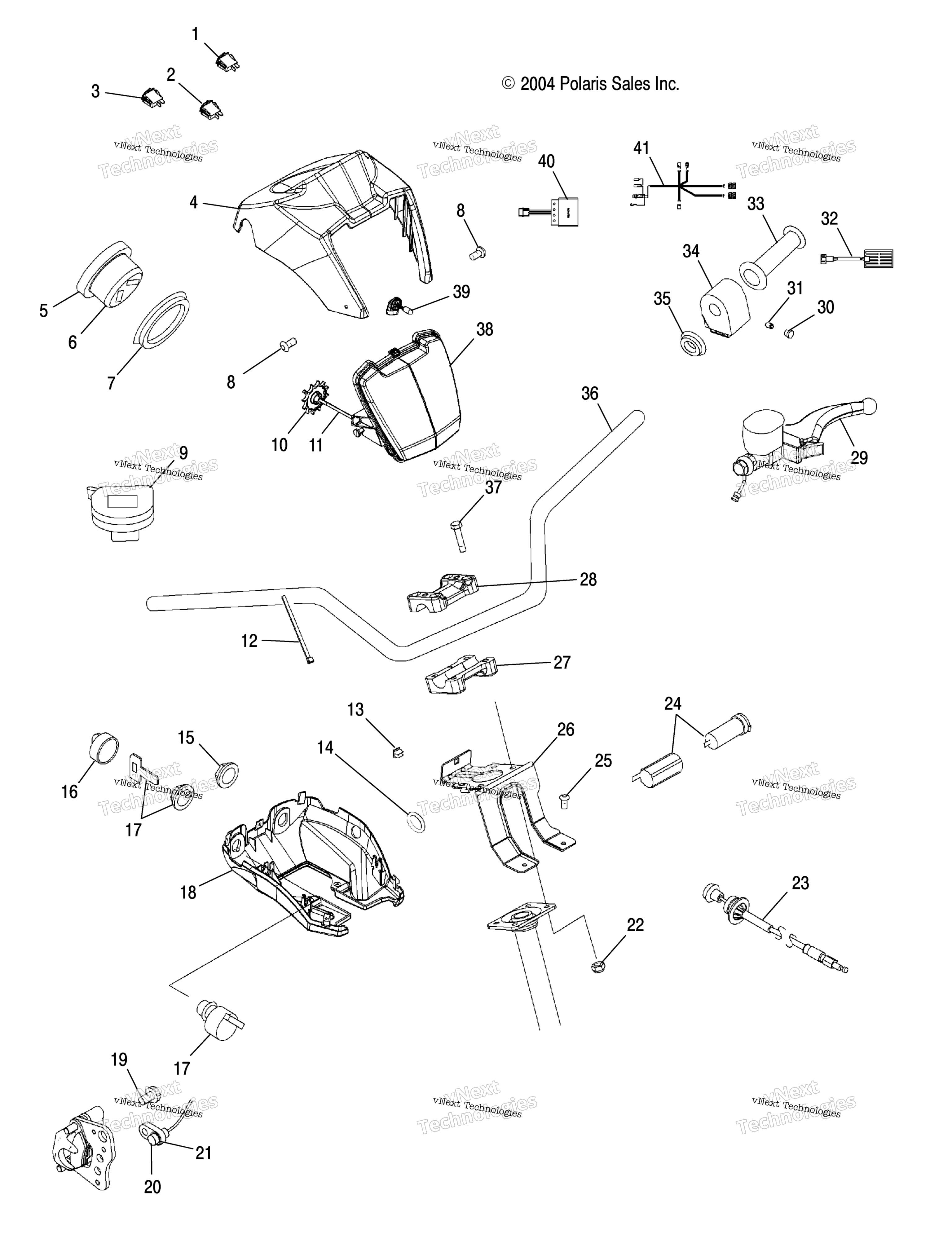 Руль & Headlight Pod /Ac/Ag/Ah/Al/At/Fb
