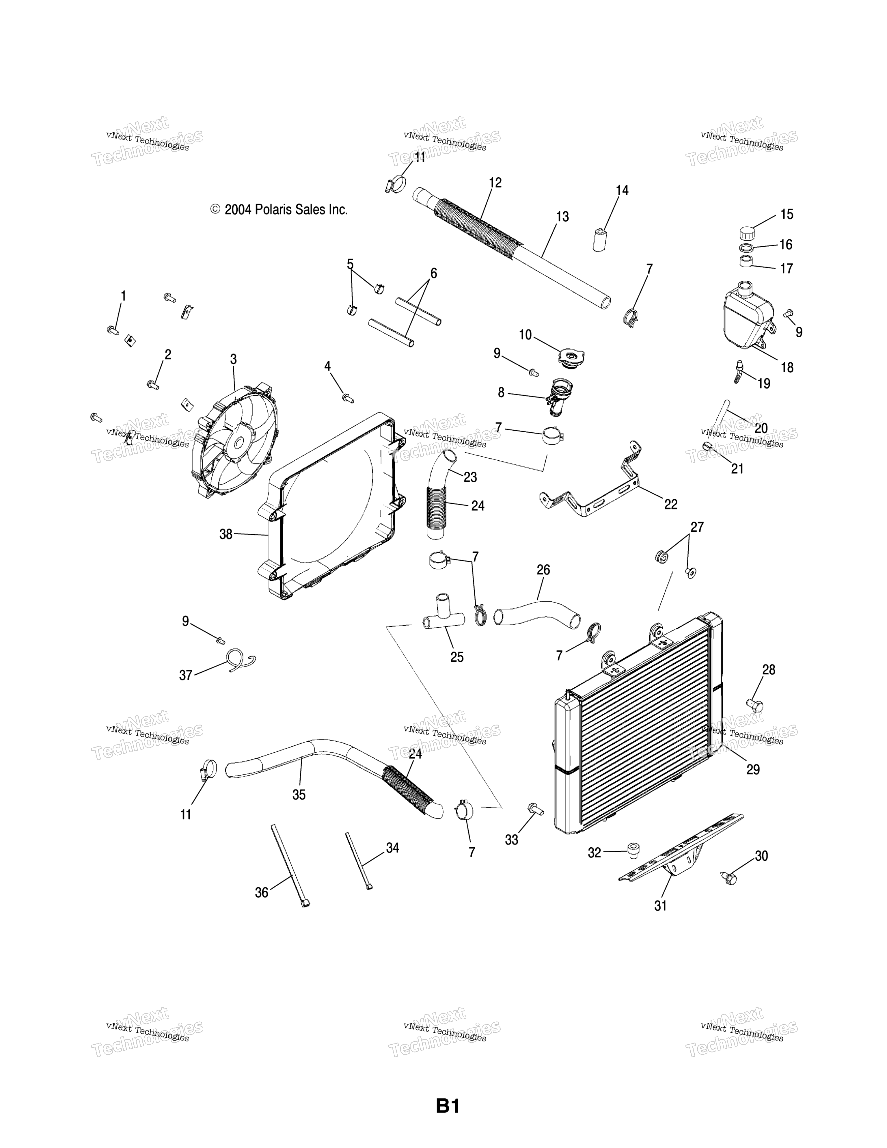Система охлаждения System /As/At/Au/Aw