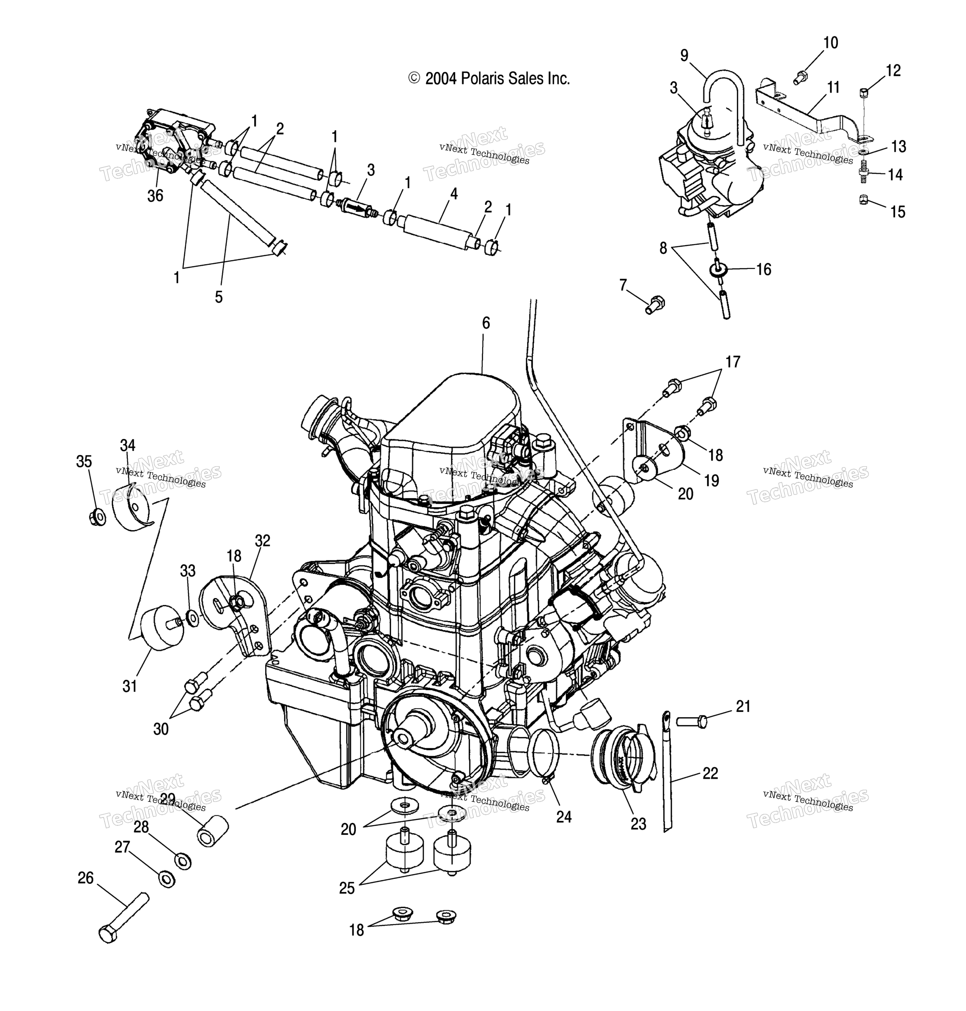 Двигатель Mounting A05mh68ad
