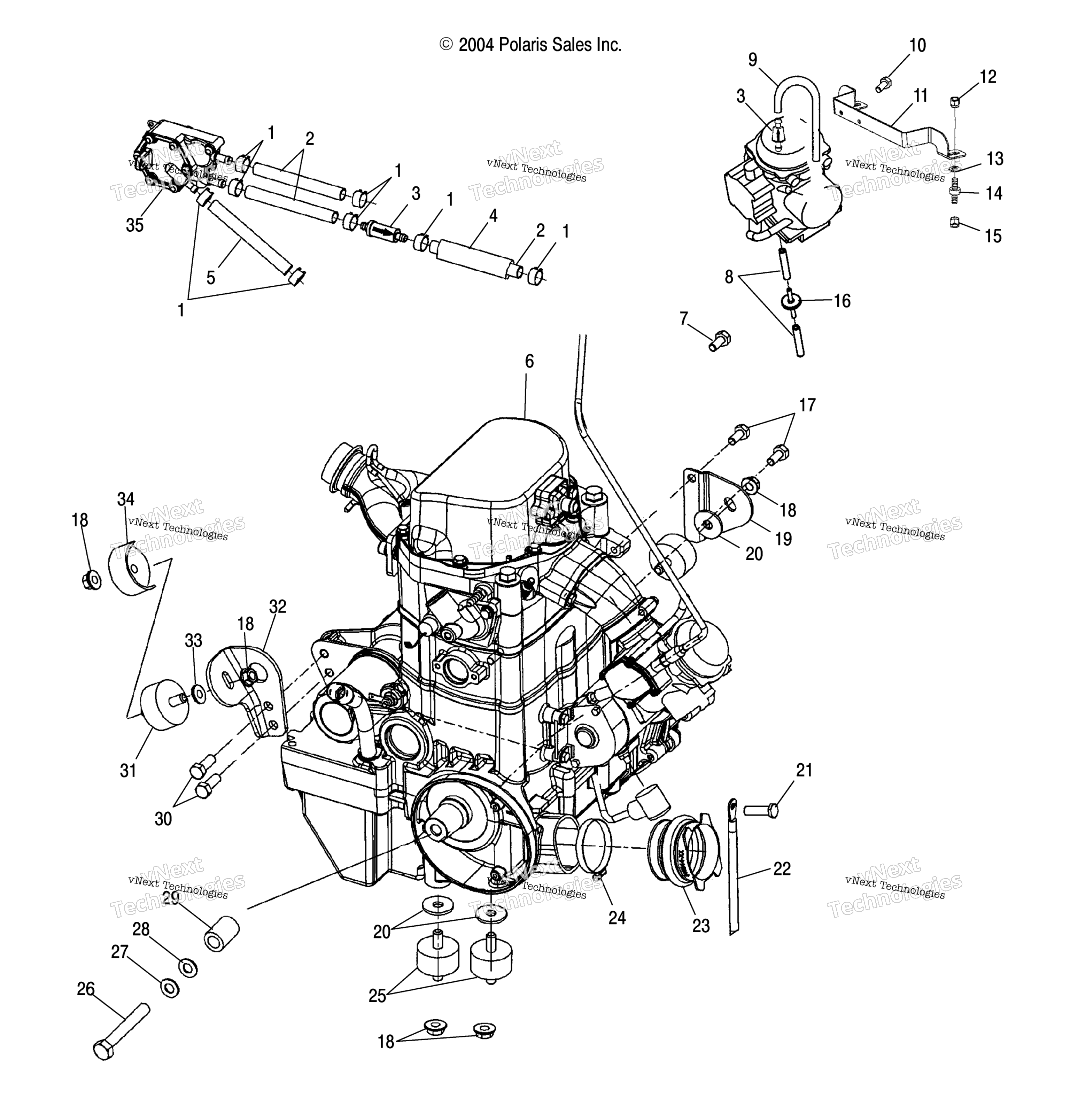 Двигатель Mounting A05mh68ak/An