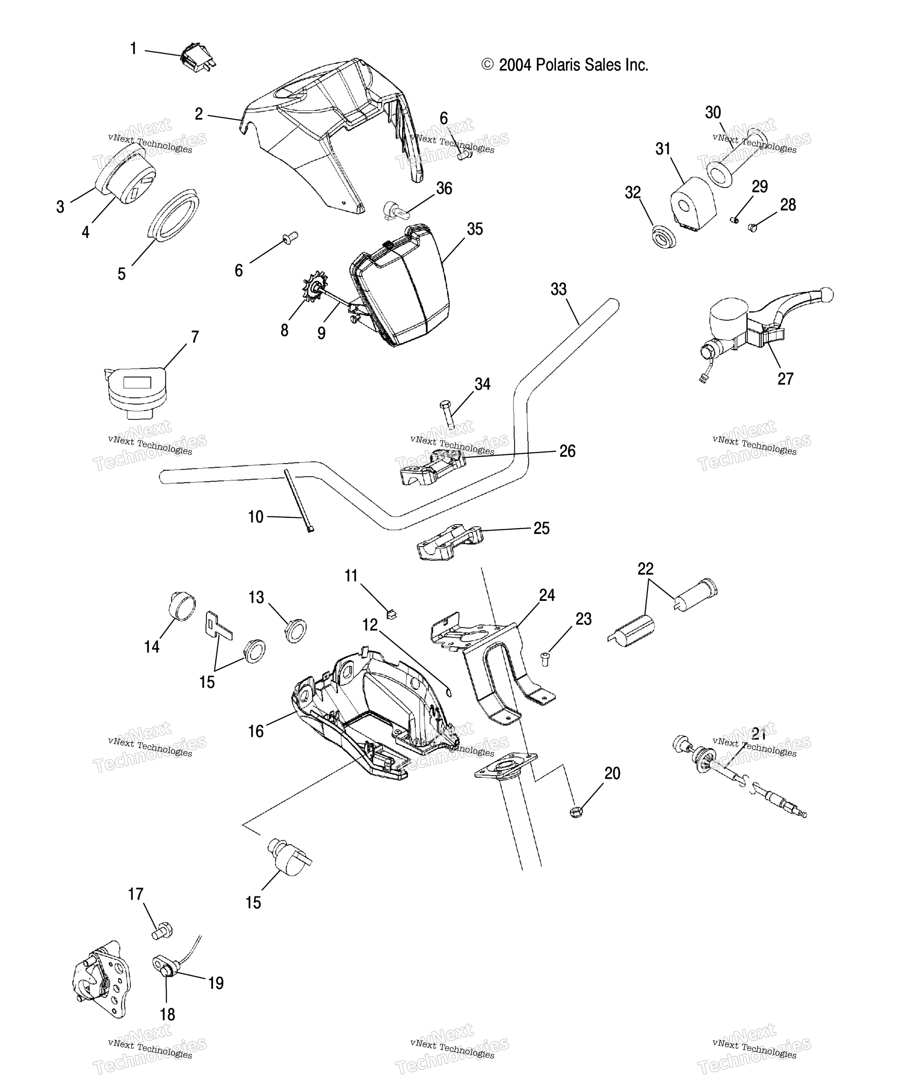 Руль & Headlight Pod