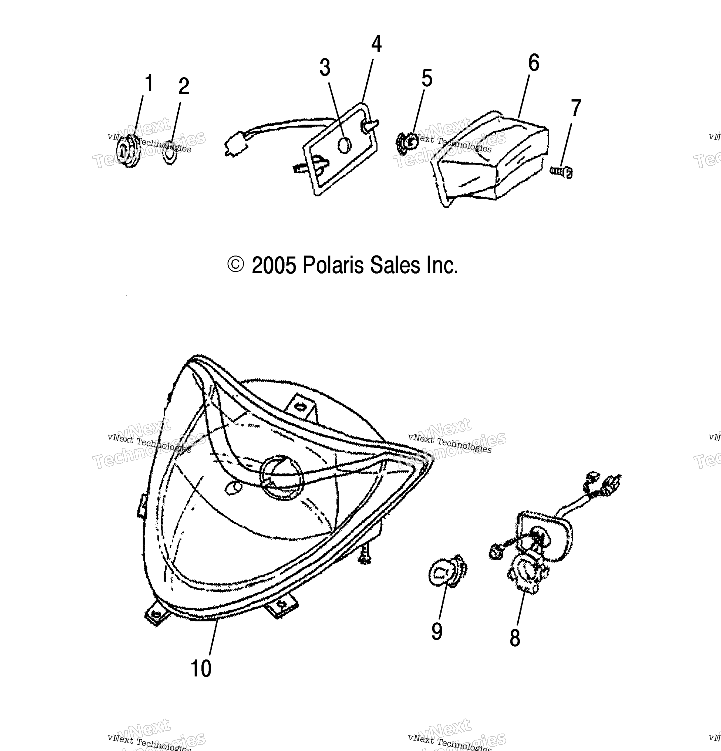 Headlight / Taillight / Ab / Ac / Ad