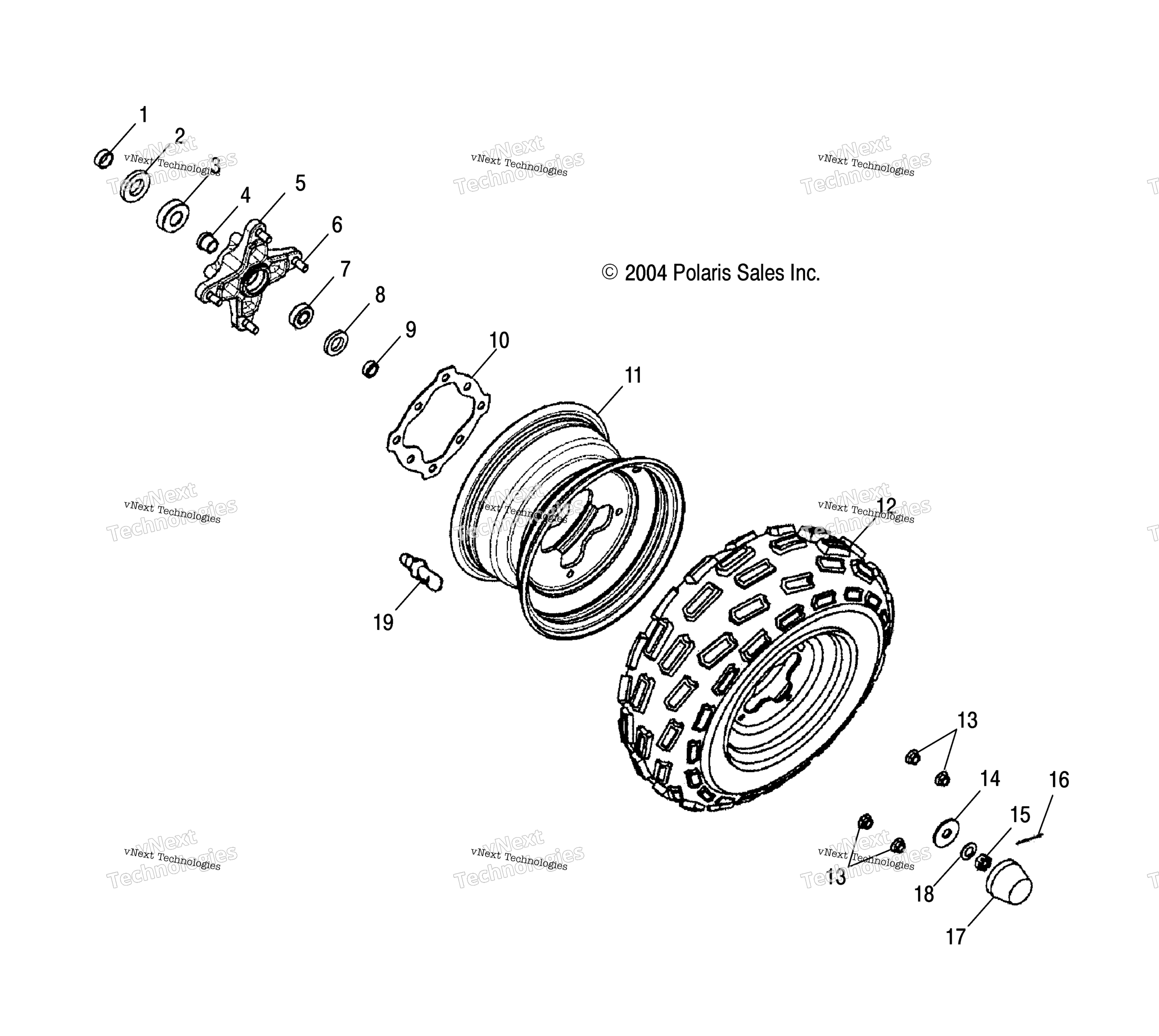 Wheel, передний / Ab / Ac / Ad