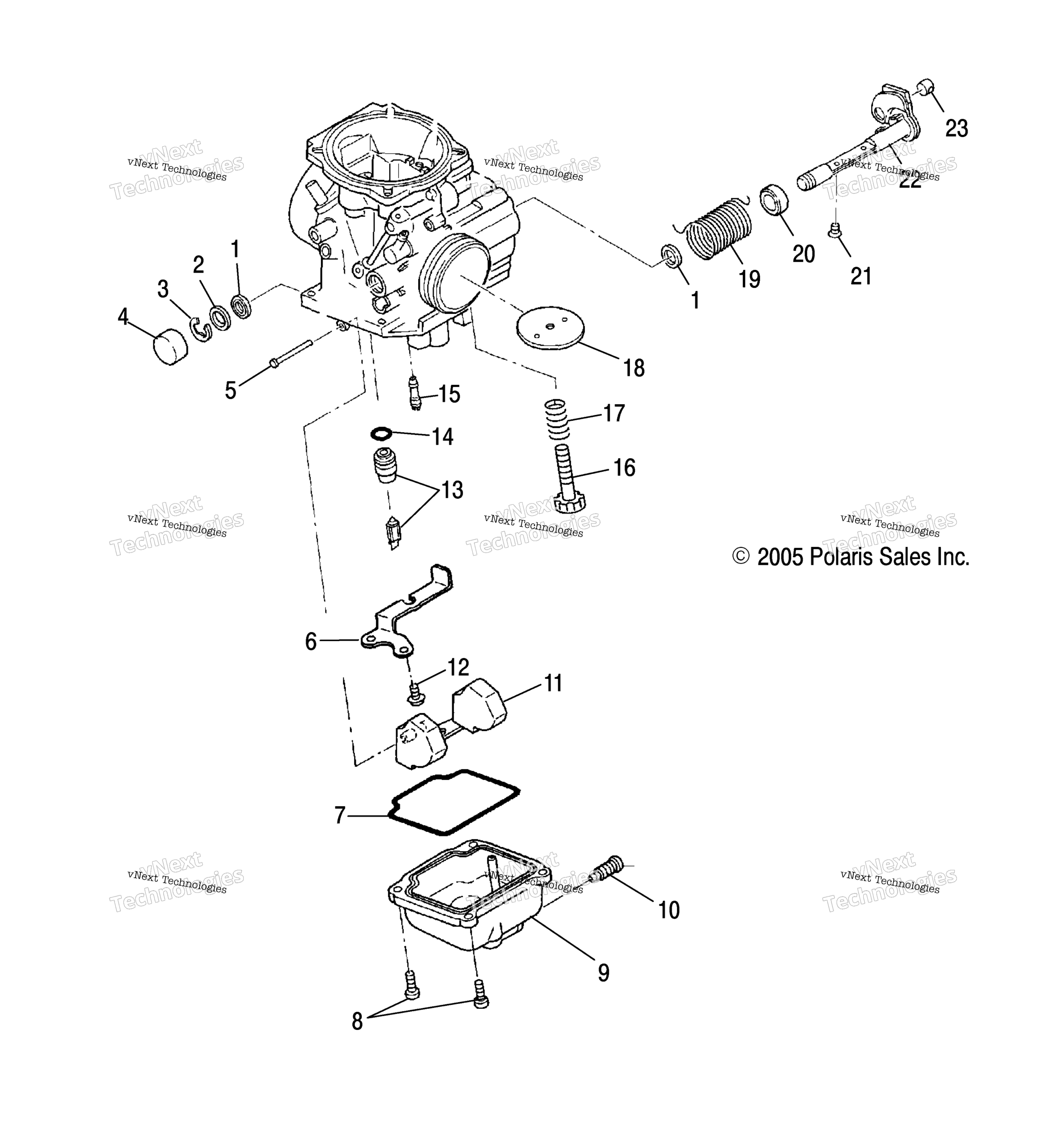 Carburetor, Lower / Ab / Ac