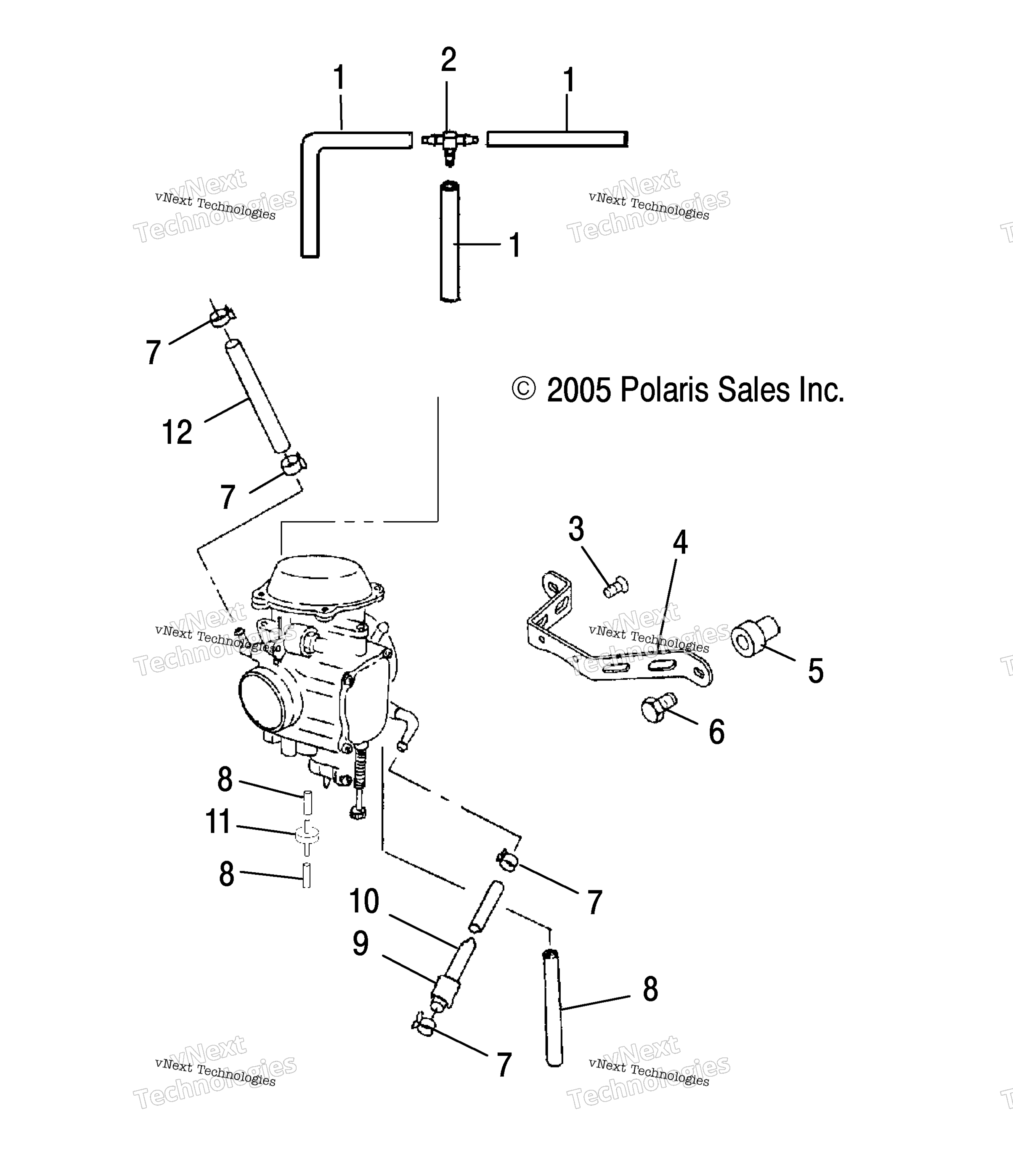 Карбюратор Mounting/Venting/Fuel Lines
