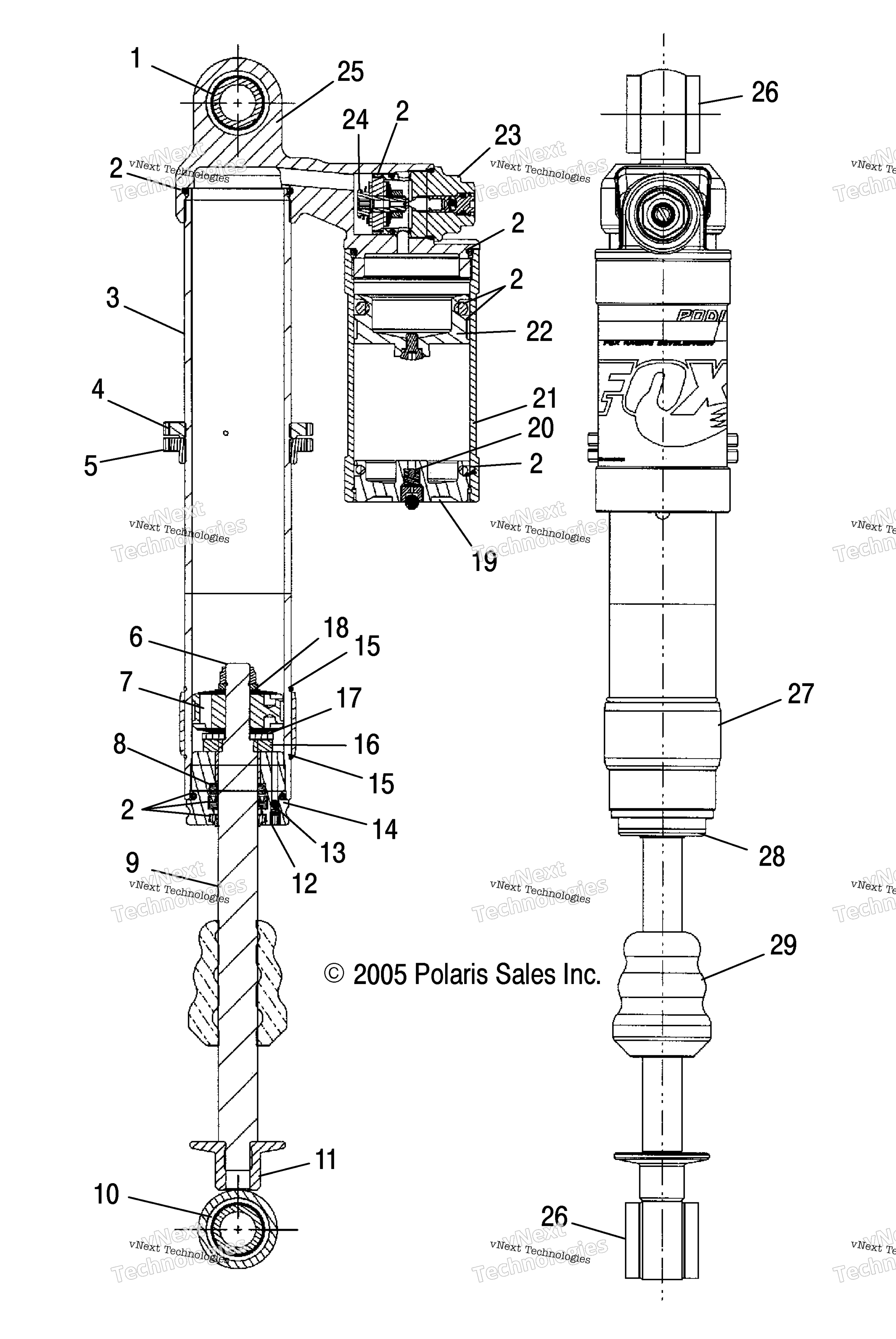 Shock, передний A06gj50ab / Ac