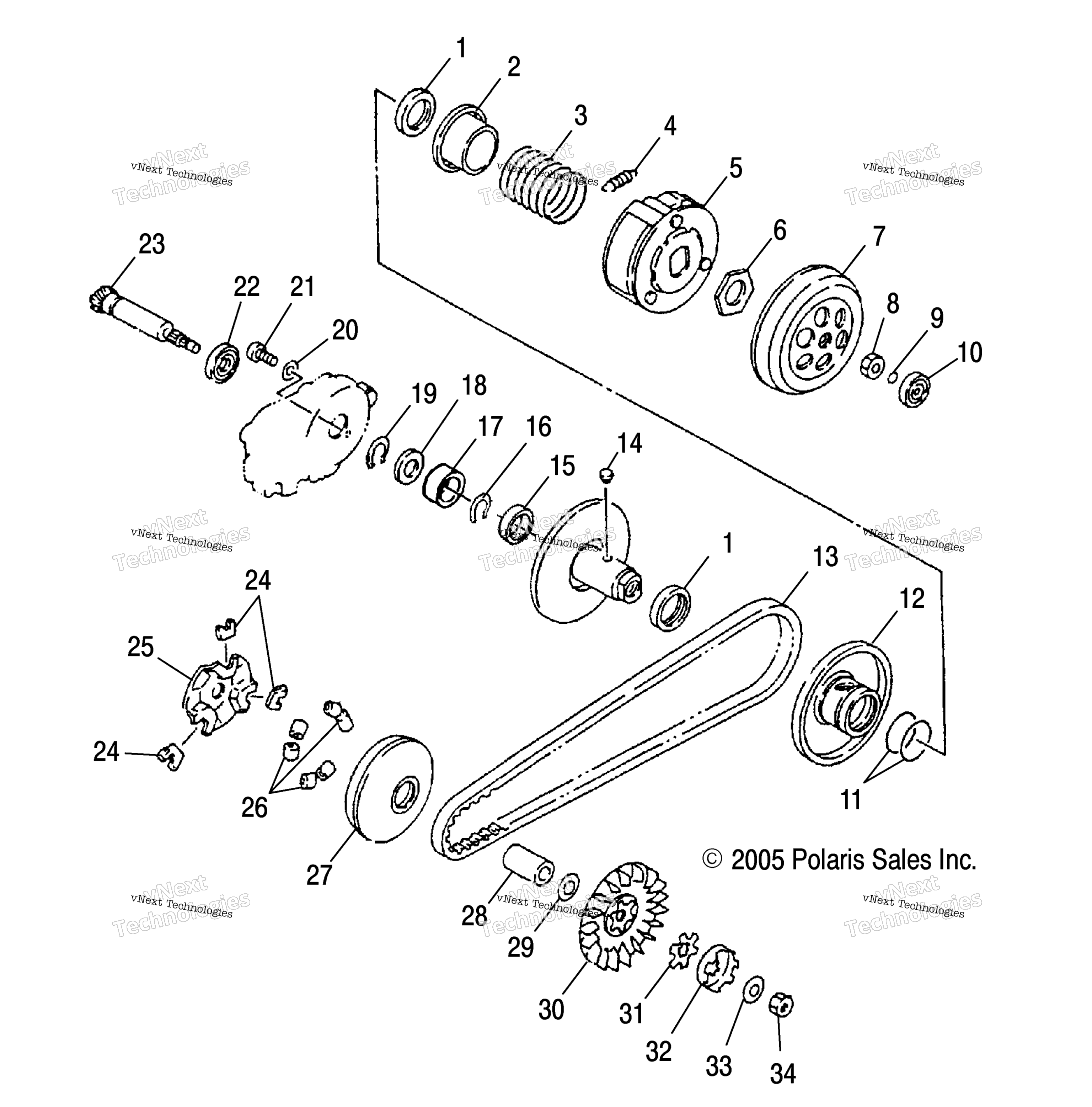 Привод Pulley /Cb/Cd