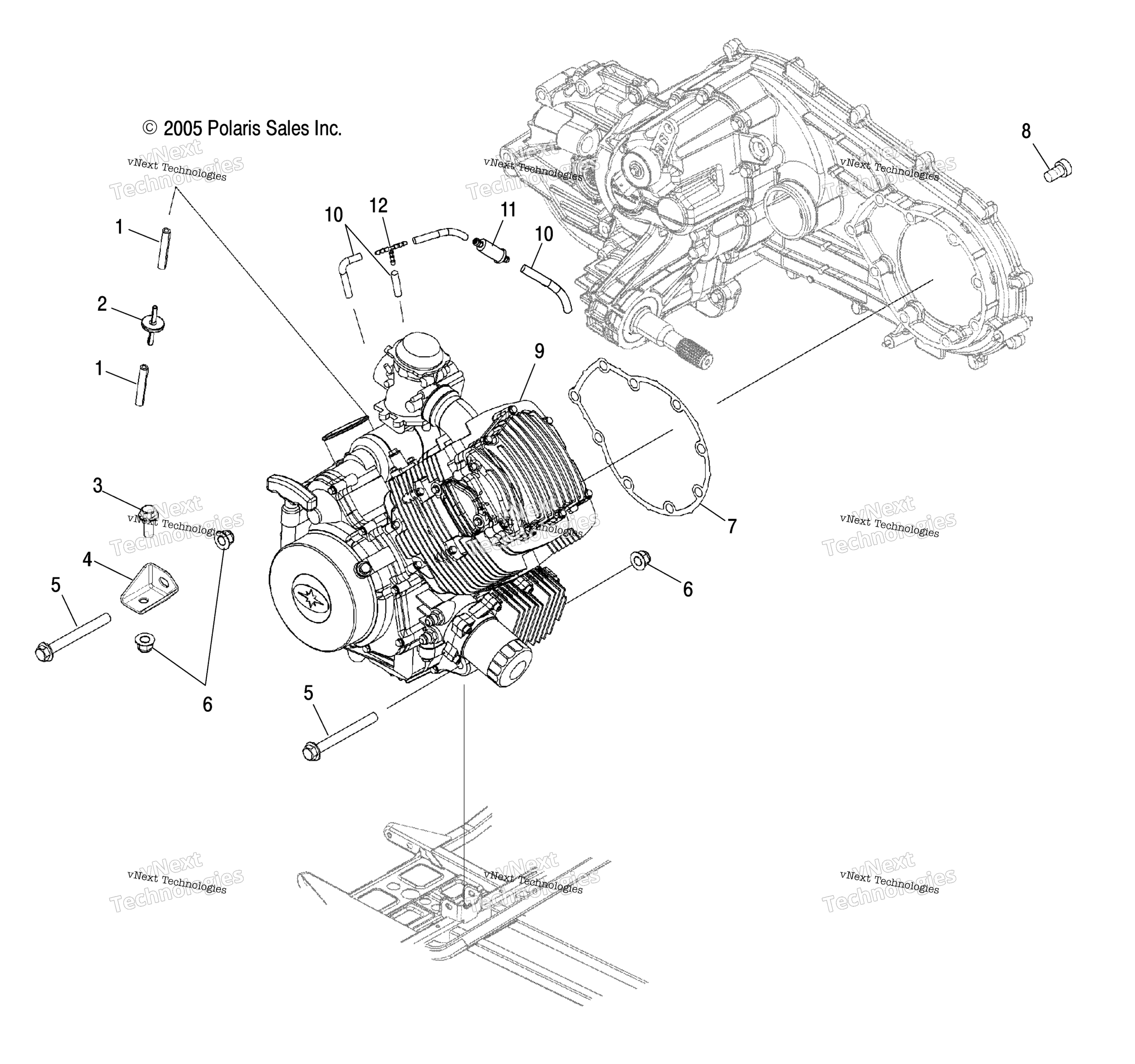 Двигатель Mounting /Ld27aa/Ab/Ac/Ad