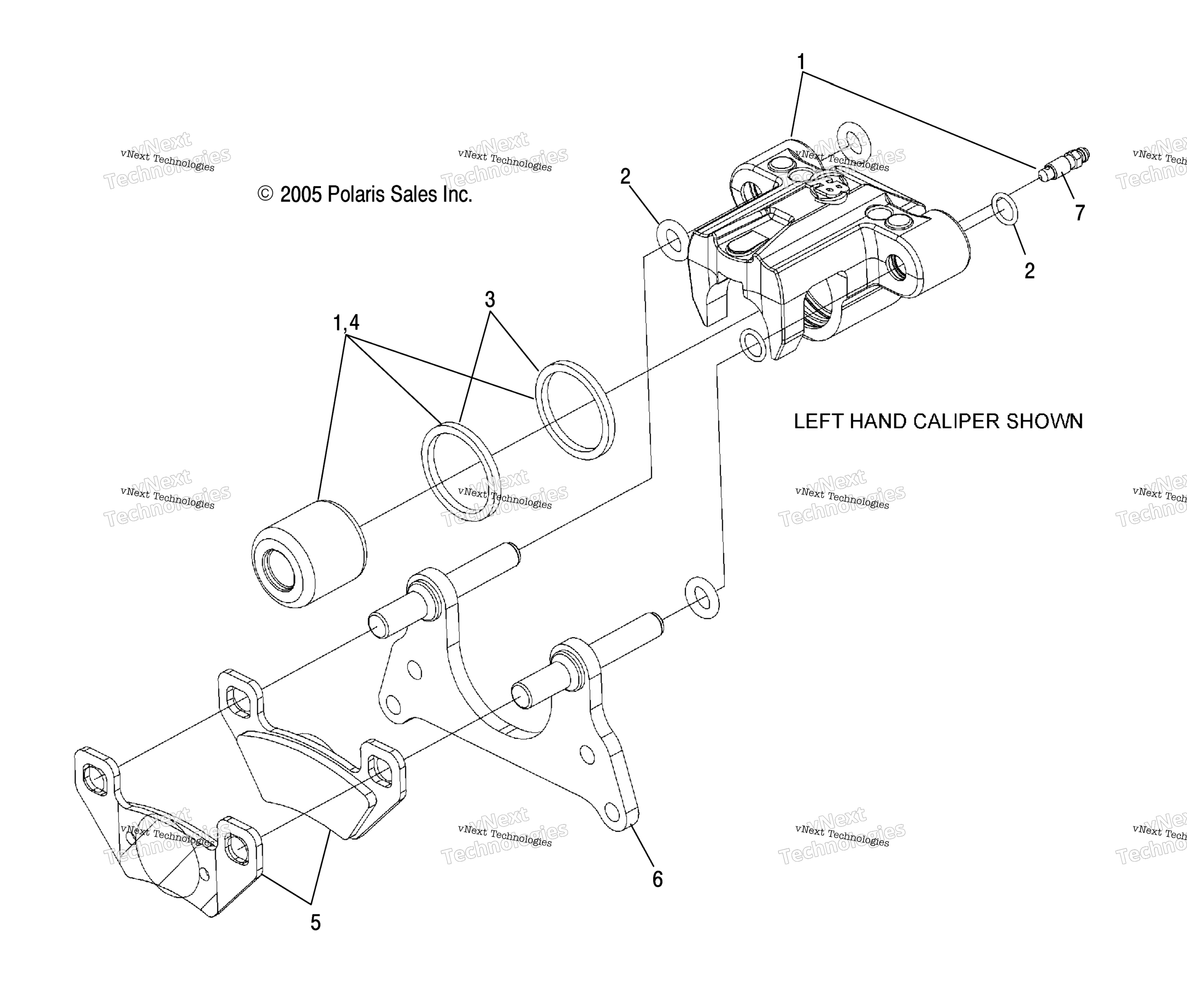 Тормоз Caliper Internals /Ld27fb