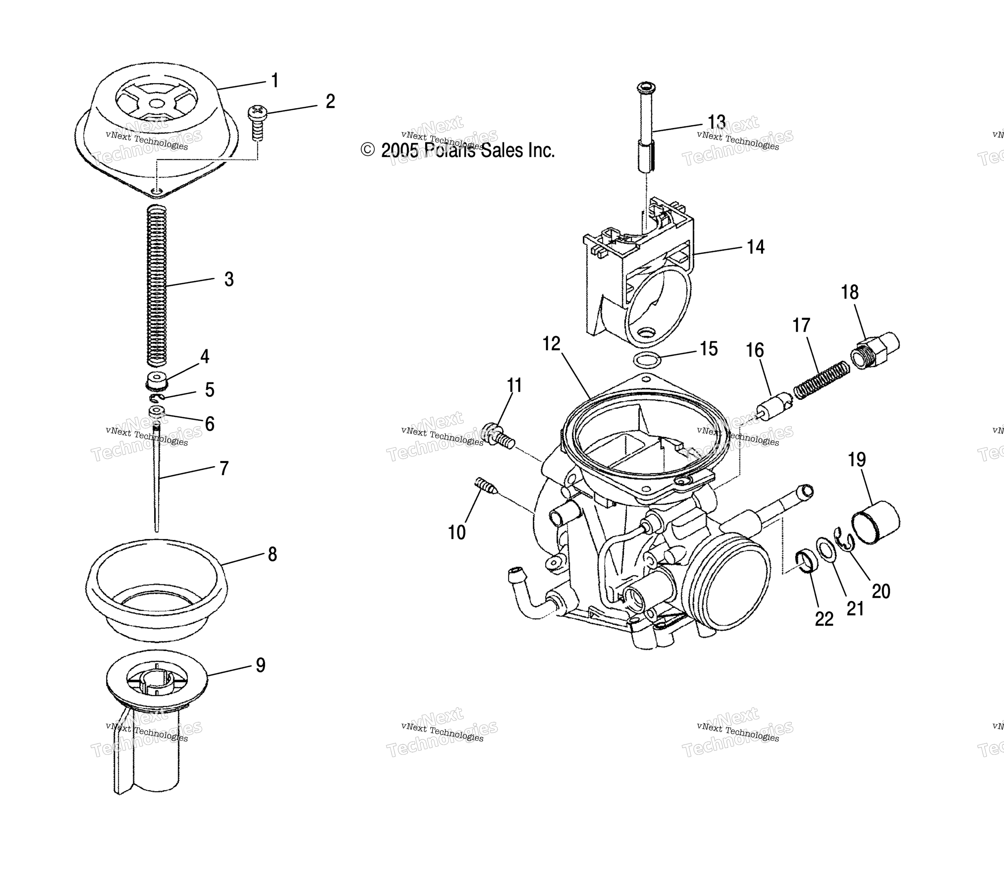 Carburetor, Upper / Ab / Ad / Af