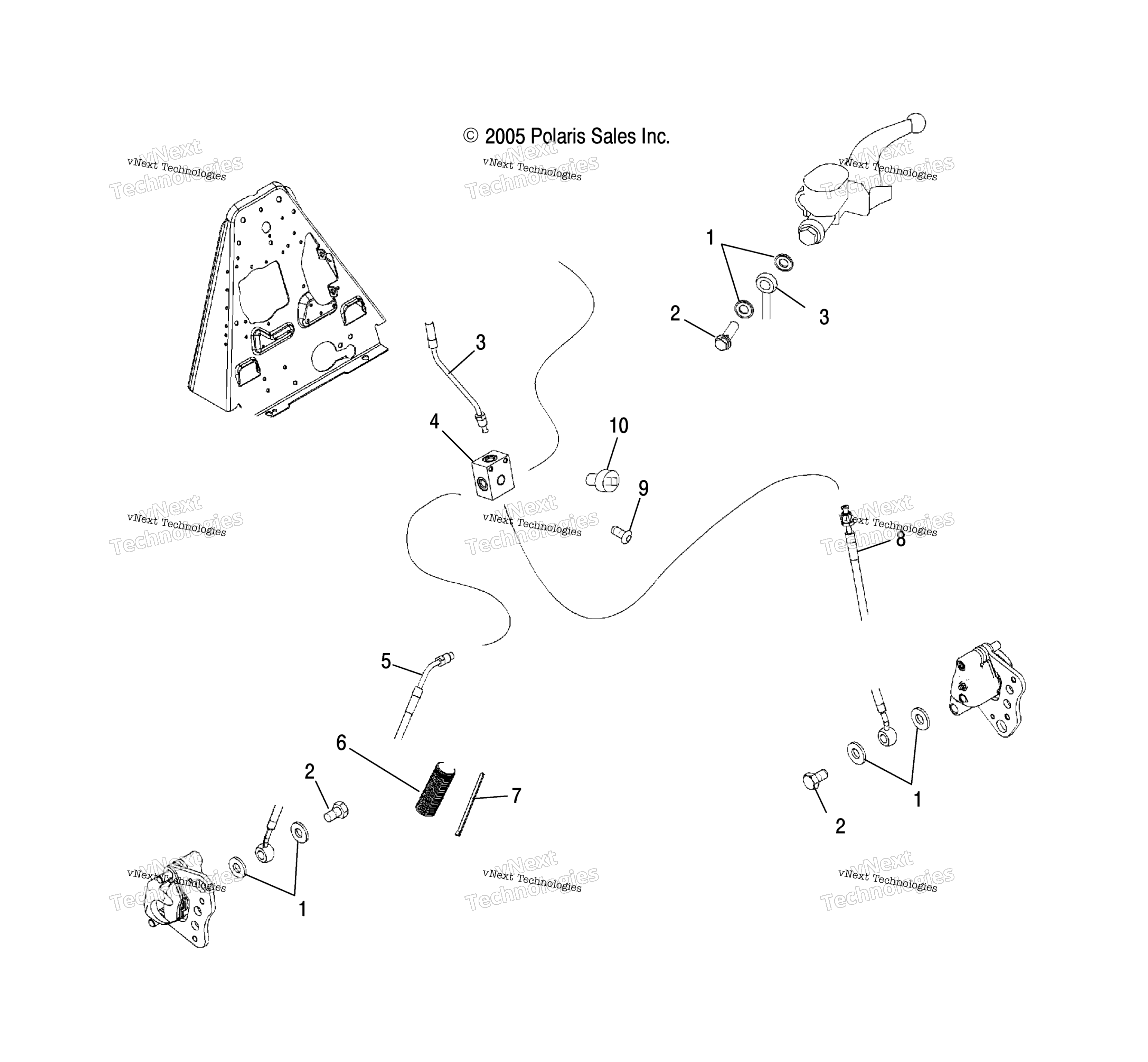 Тормоз Lines, Front /Ax/Ay/Az/Al/At